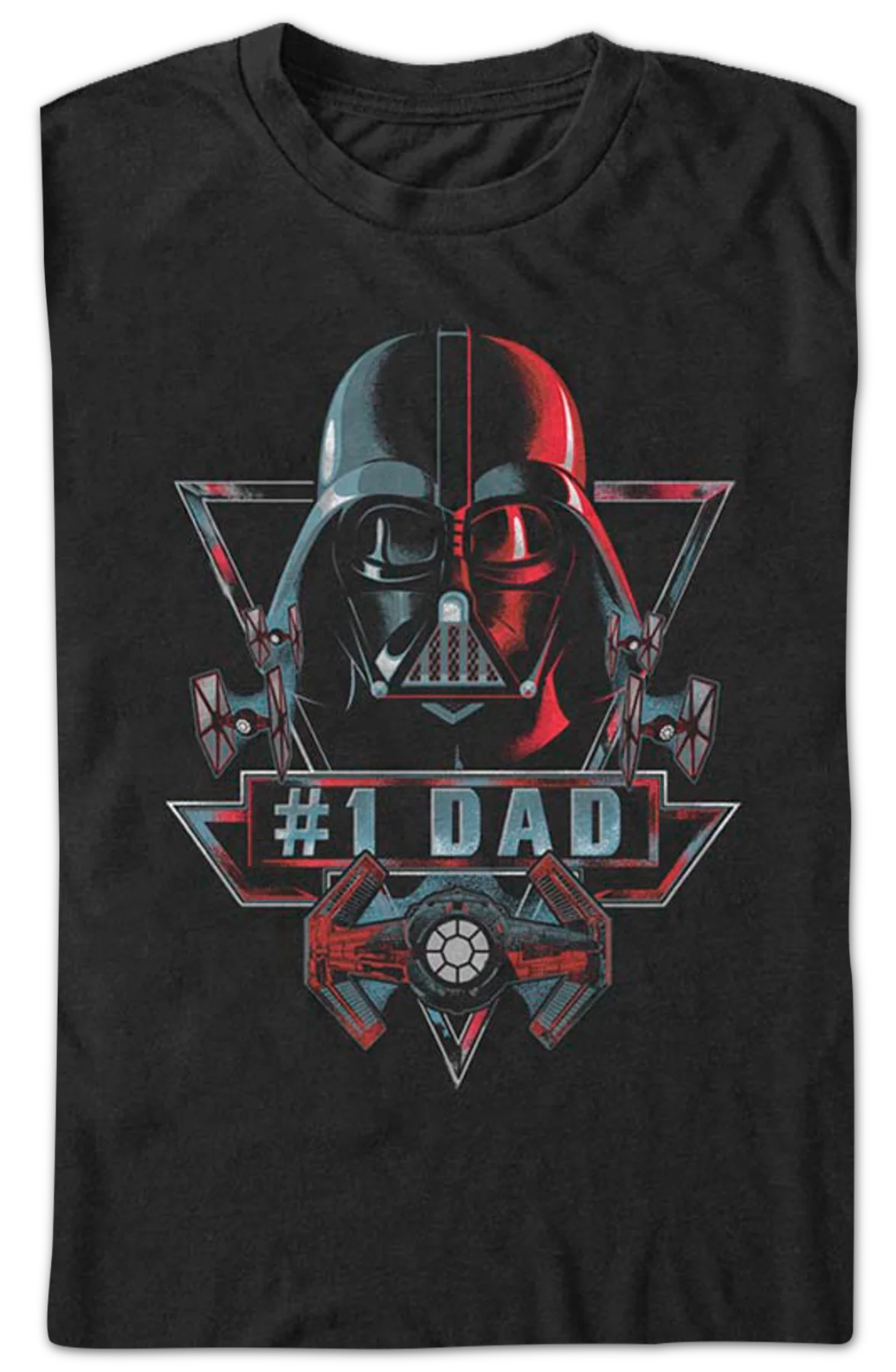 #1 Dad Darth Vader Star Wars T-Shirt - Image 2