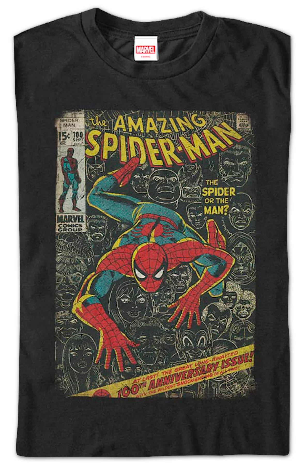 100th Anniversary Issue Spider-Man Marvel Comics T-Shirt - Image 2