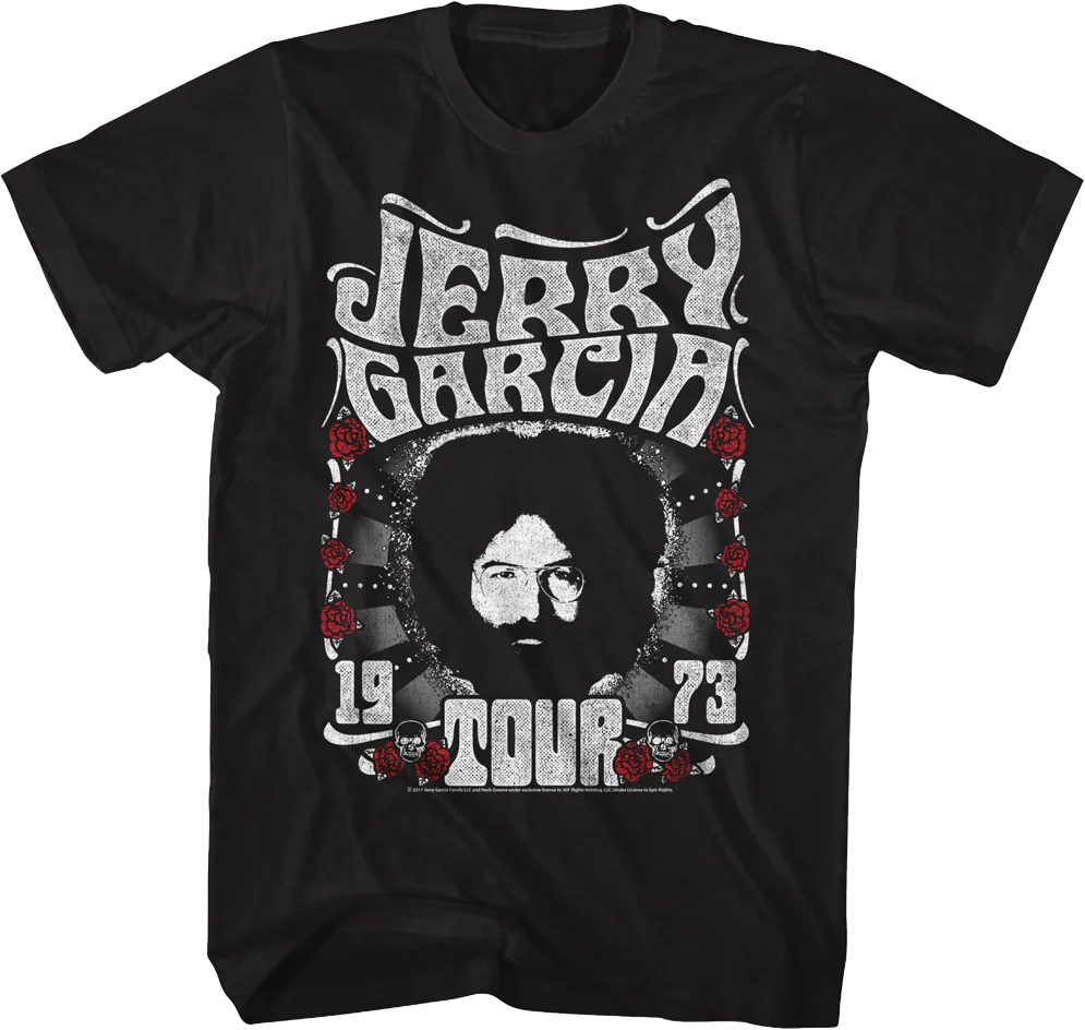 1973 Tour Jerry Garcia T-Shirt