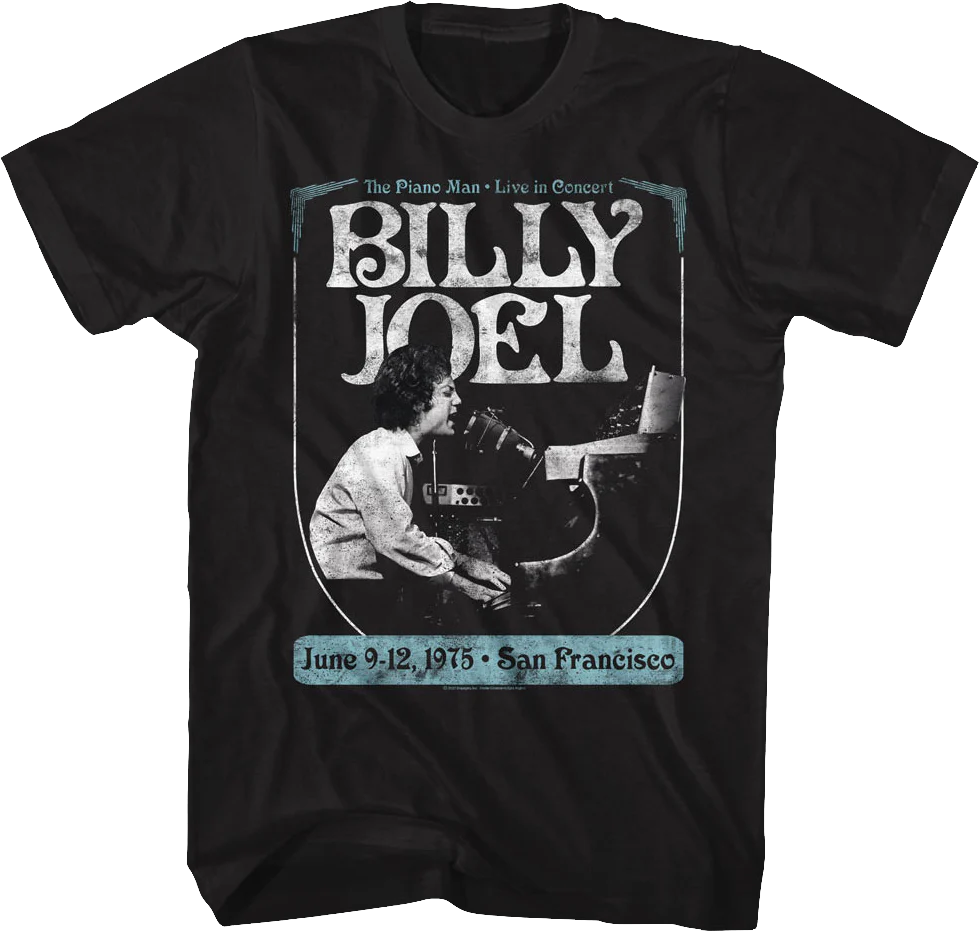 1975 Concert Billy Joel T-Shirt