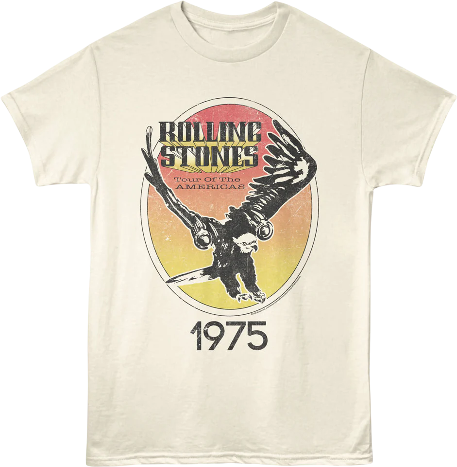 1975 Tour Of The Americas Rolling Stones T-Shirt