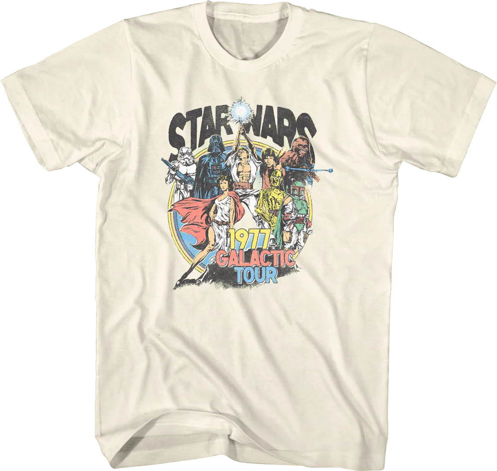 1977 Galactic Tour Star Wars T-Shirt