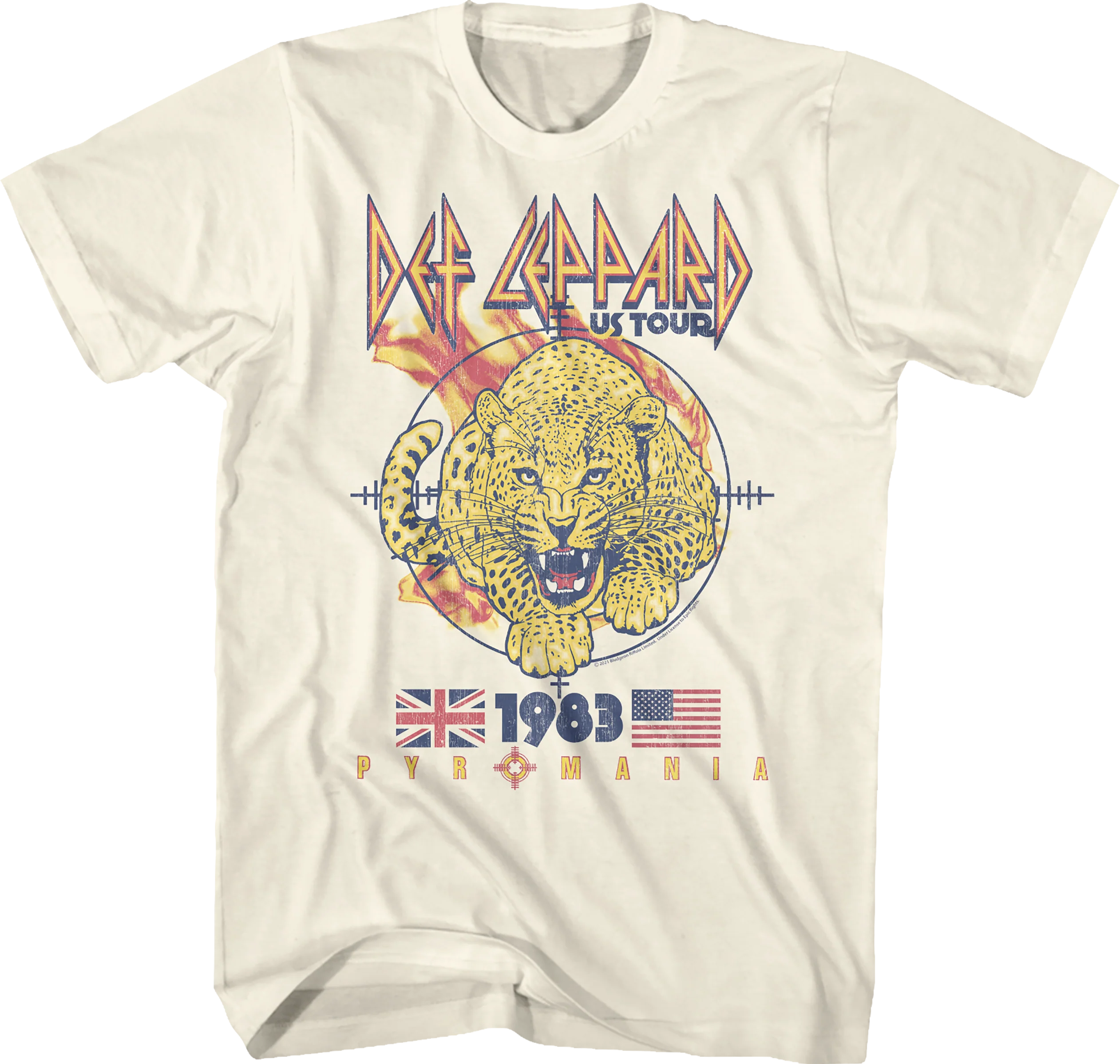 1983 Pyromania Tour Def Leppard T-Shirt