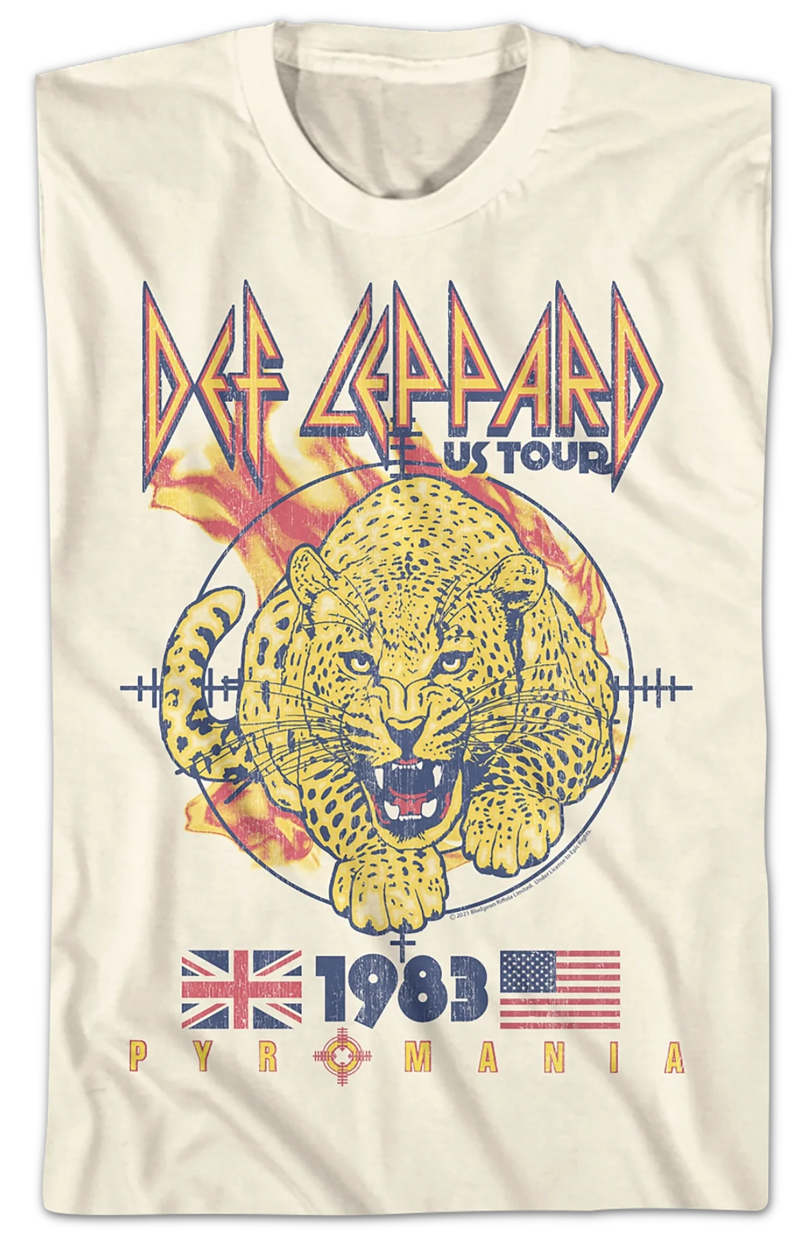 1983 Pyromania Tour Def Leppard T-Shirt - Image 2