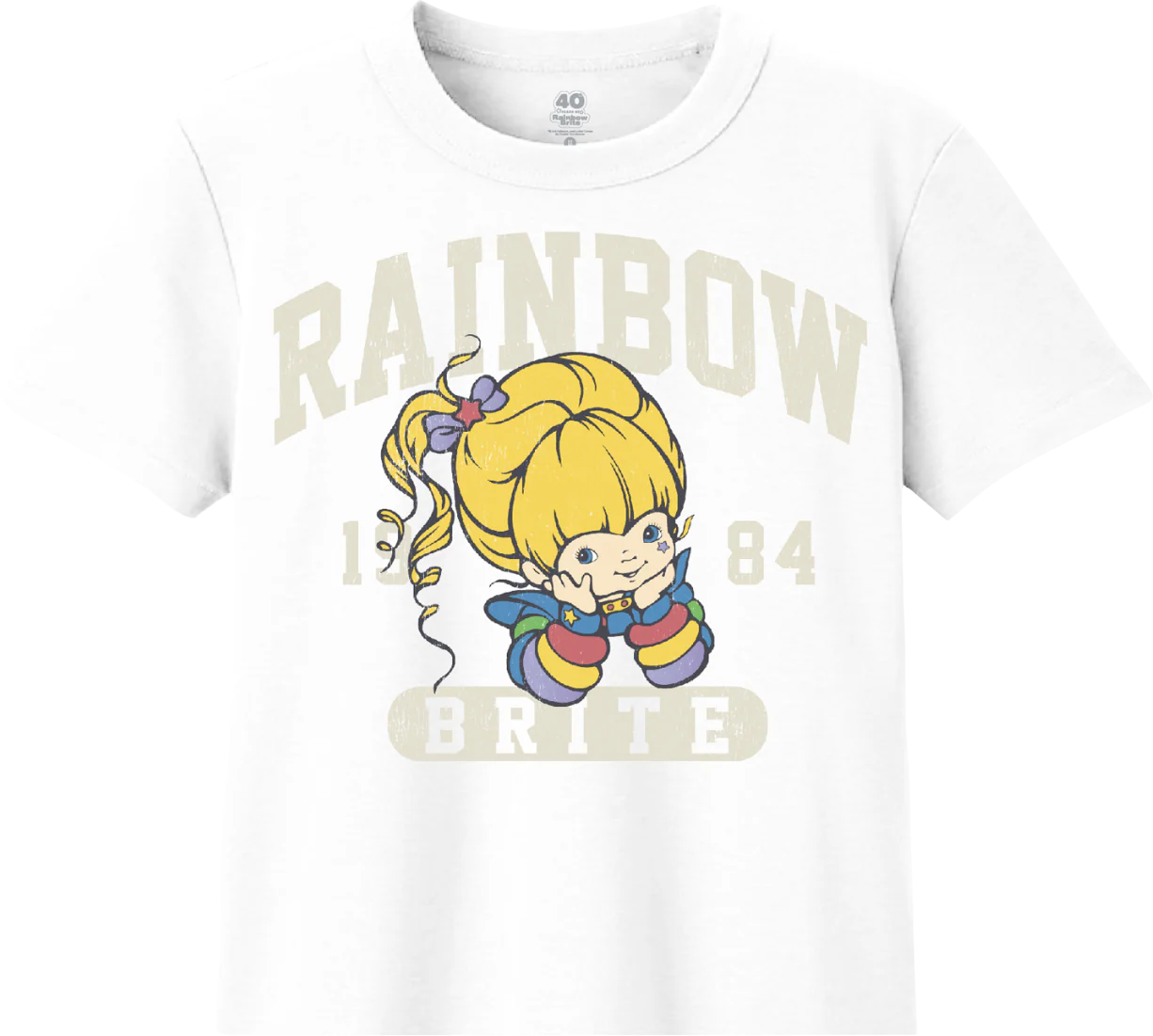 1984 Rainbow Brite Crop Top