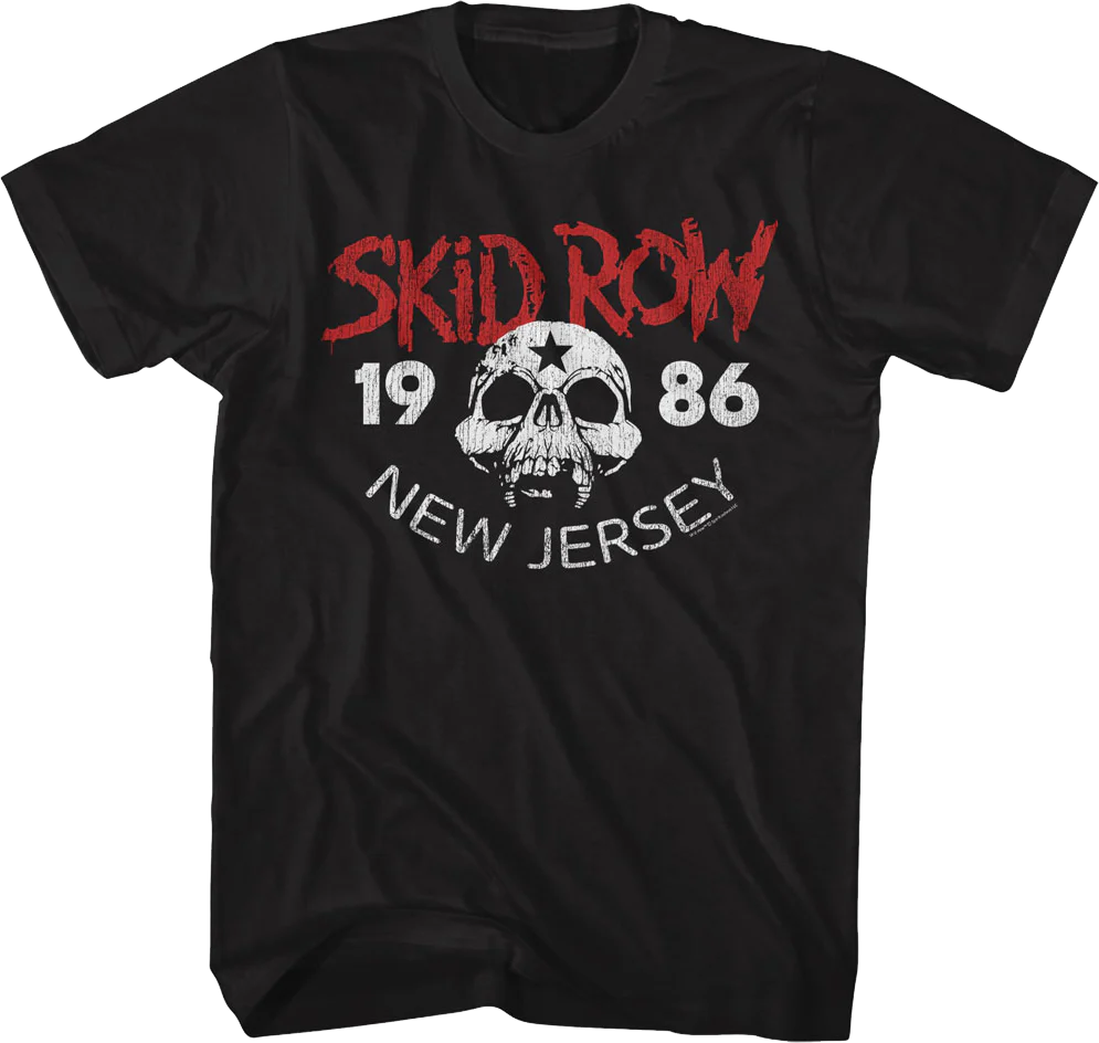 1986 Skull Skid Row T-Shirt