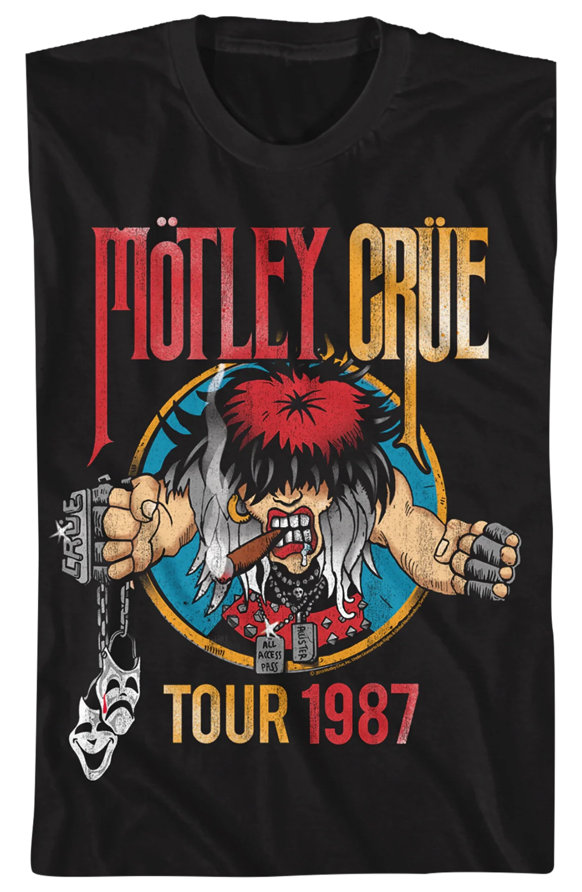 1987 Tour Motley Crue T-Shirt - Image 2
