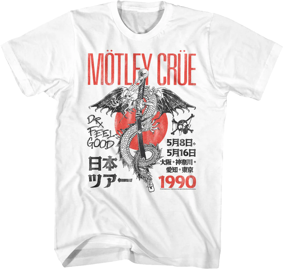 1990 Dr. Feelgood Tour Motley Crue T-Shirt