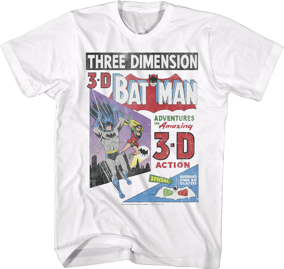 3-D Batman Cover DC Comics T-Shirt
