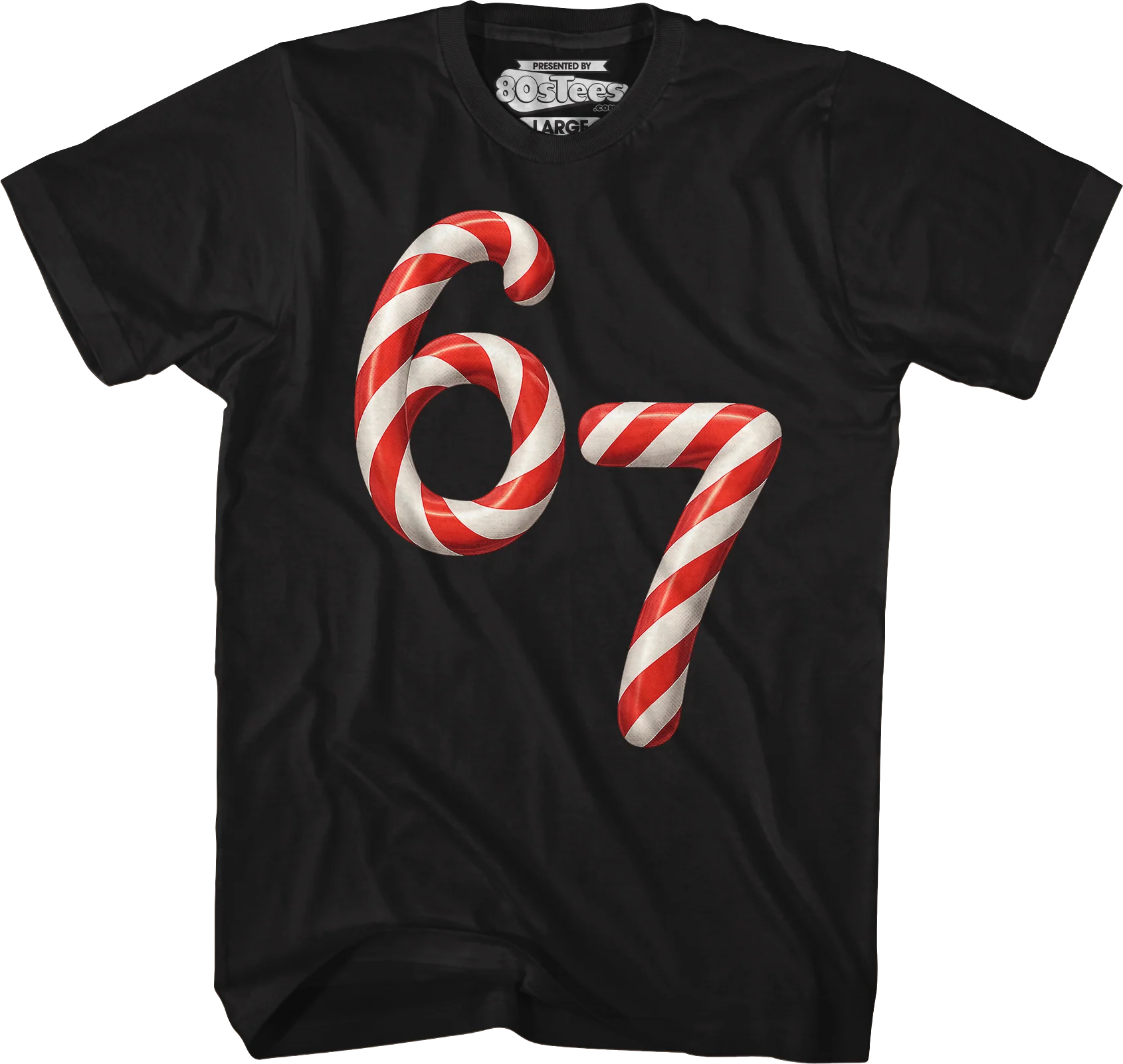 67 Peppermint Candy Canes T-Shirt
