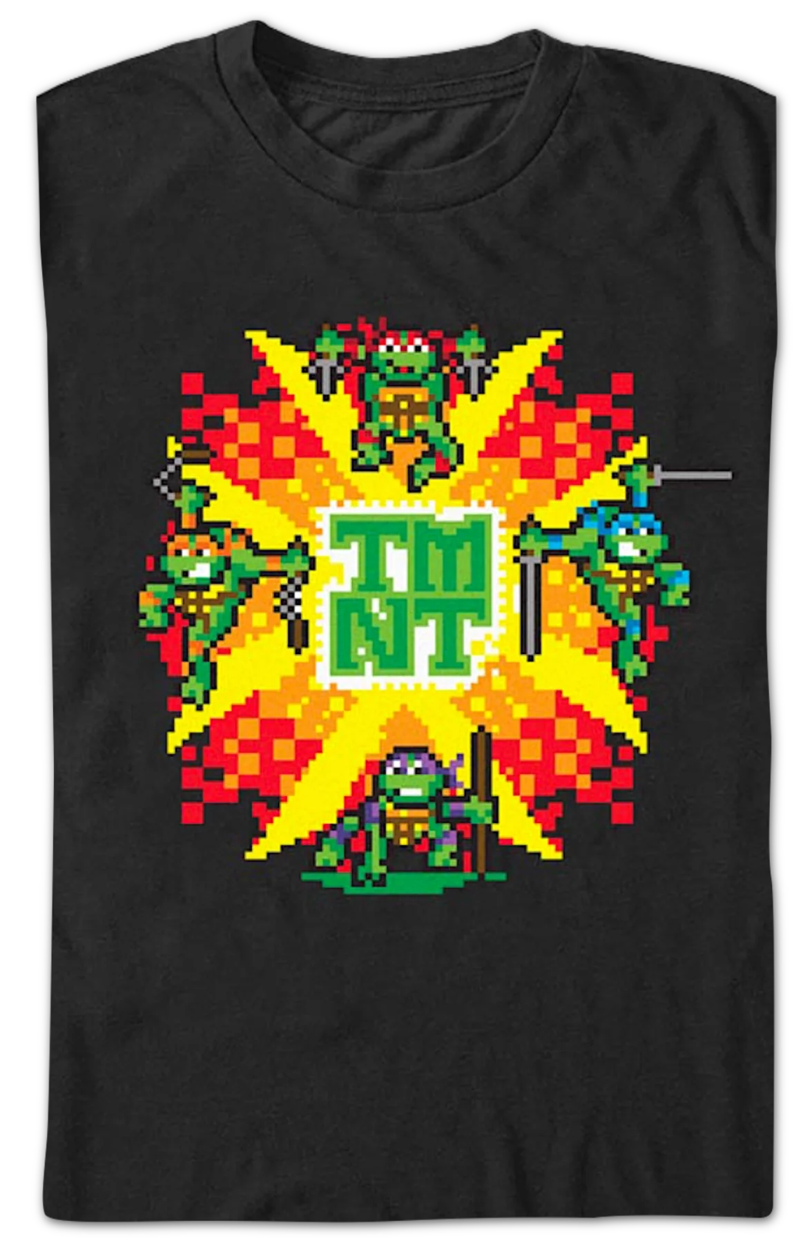 8-Bit Explosion Teenage Mutant Ninja Turtles T-Shirt - Image 2