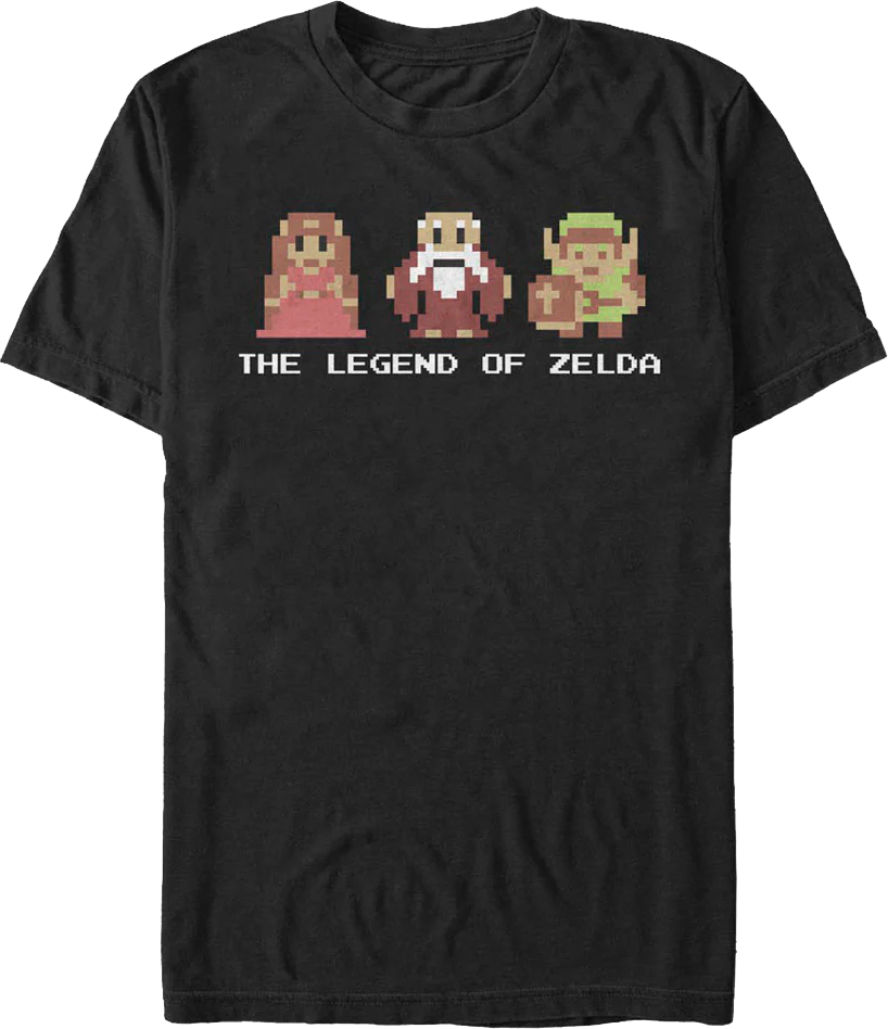 8-Bit Legend of Zelda Characters Nintendo T-Shirt
