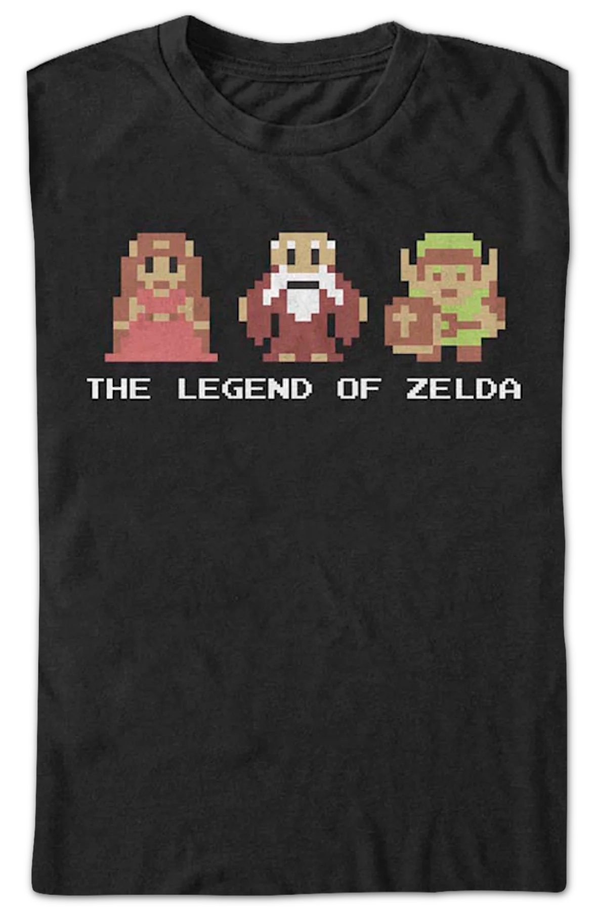 8-Bit Legend of Zelda Characters Nintendo T-Shirt - Image 2