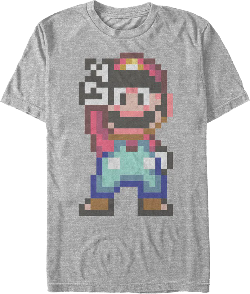 8-Bit Peace Super Mario Bros. Nintendo T-Shirt