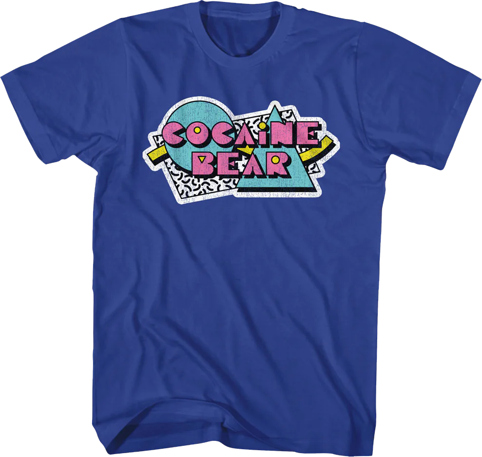 80s Shapes Cocaine Bear T-Shirt
