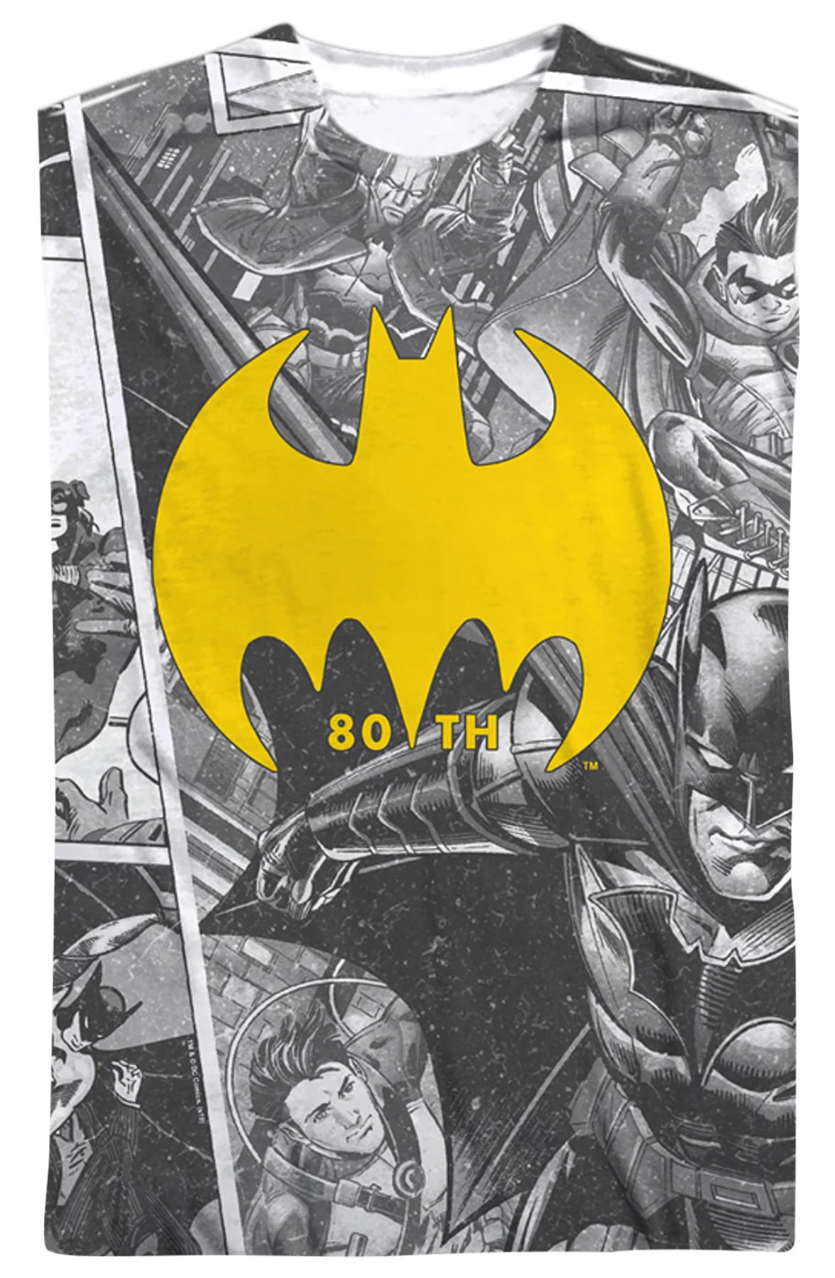 80th Anniversary Collage Batman T-Shirt - Image 2