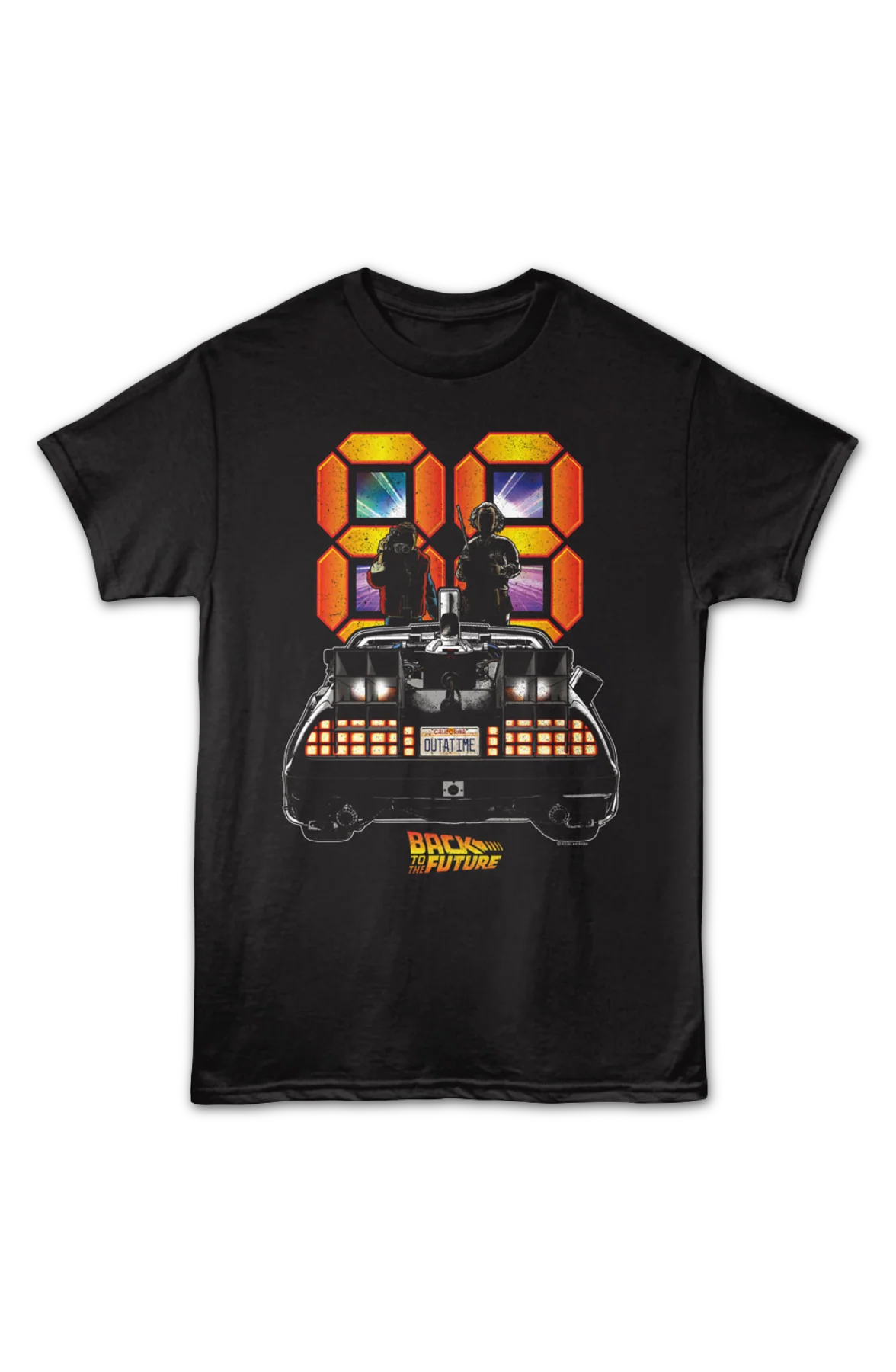 88 MPH Silhouettes Back To The Future T-Shirt - Image 2