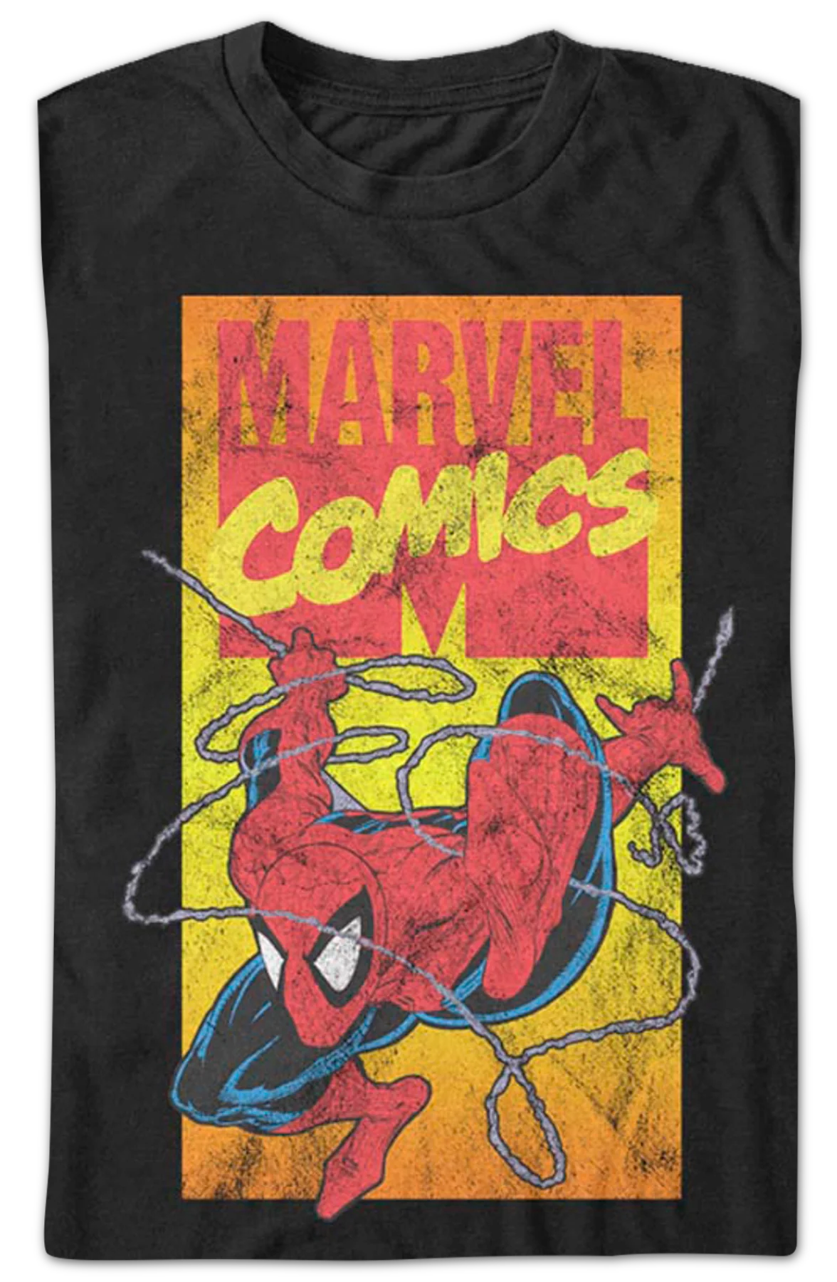 90s Marvel Comics Logo Spider-Man T-Shirt - Image 2