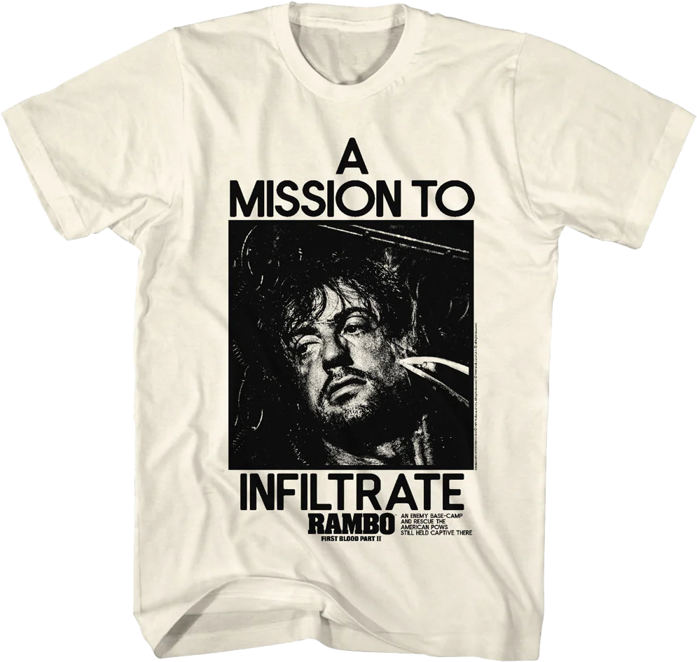 A Mission To Infiltrate Rambo T-Shirt