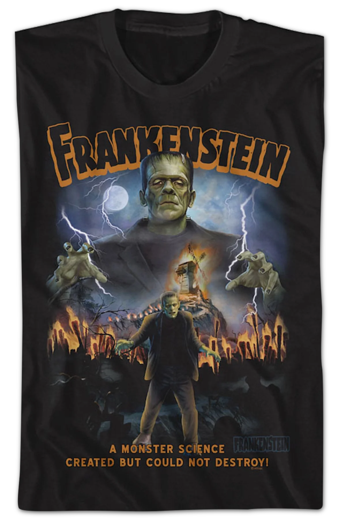 A Monster Science Created Frankenstein T-Shirt - Image 2