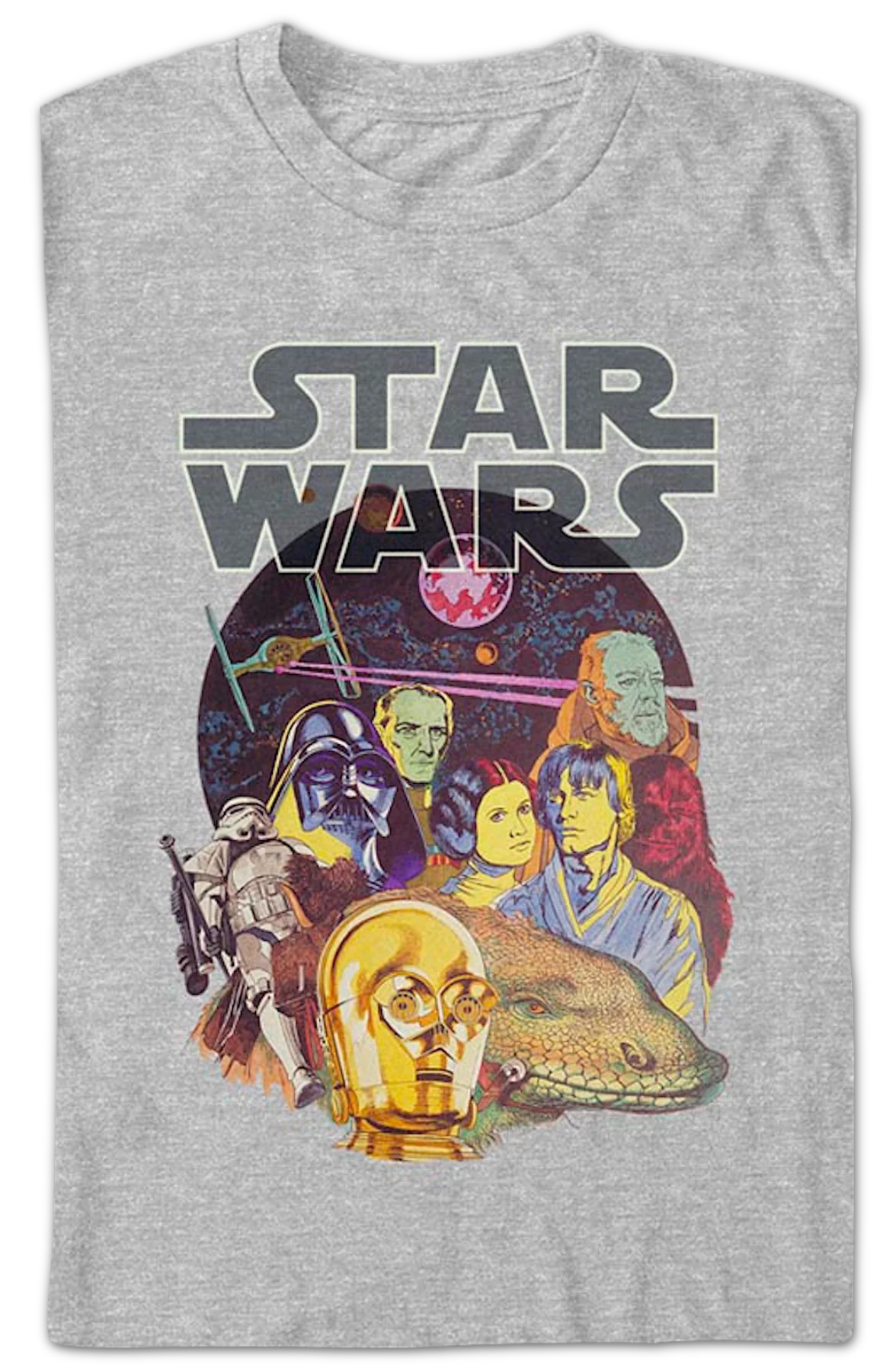 A New Hope Cast Collage Star Wars T-Shirt - Image 2