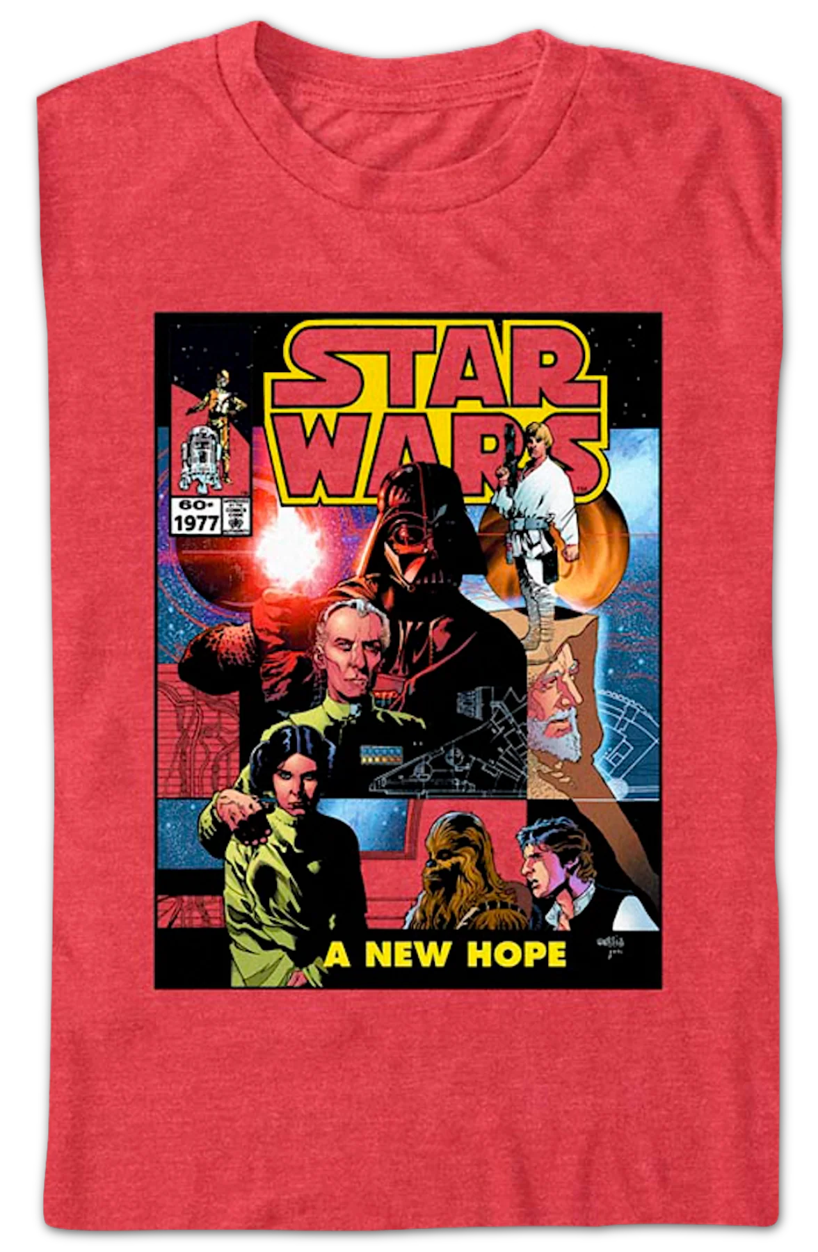 A New Hope Comic Book Cover Star Wars T-Shirt - Image 2