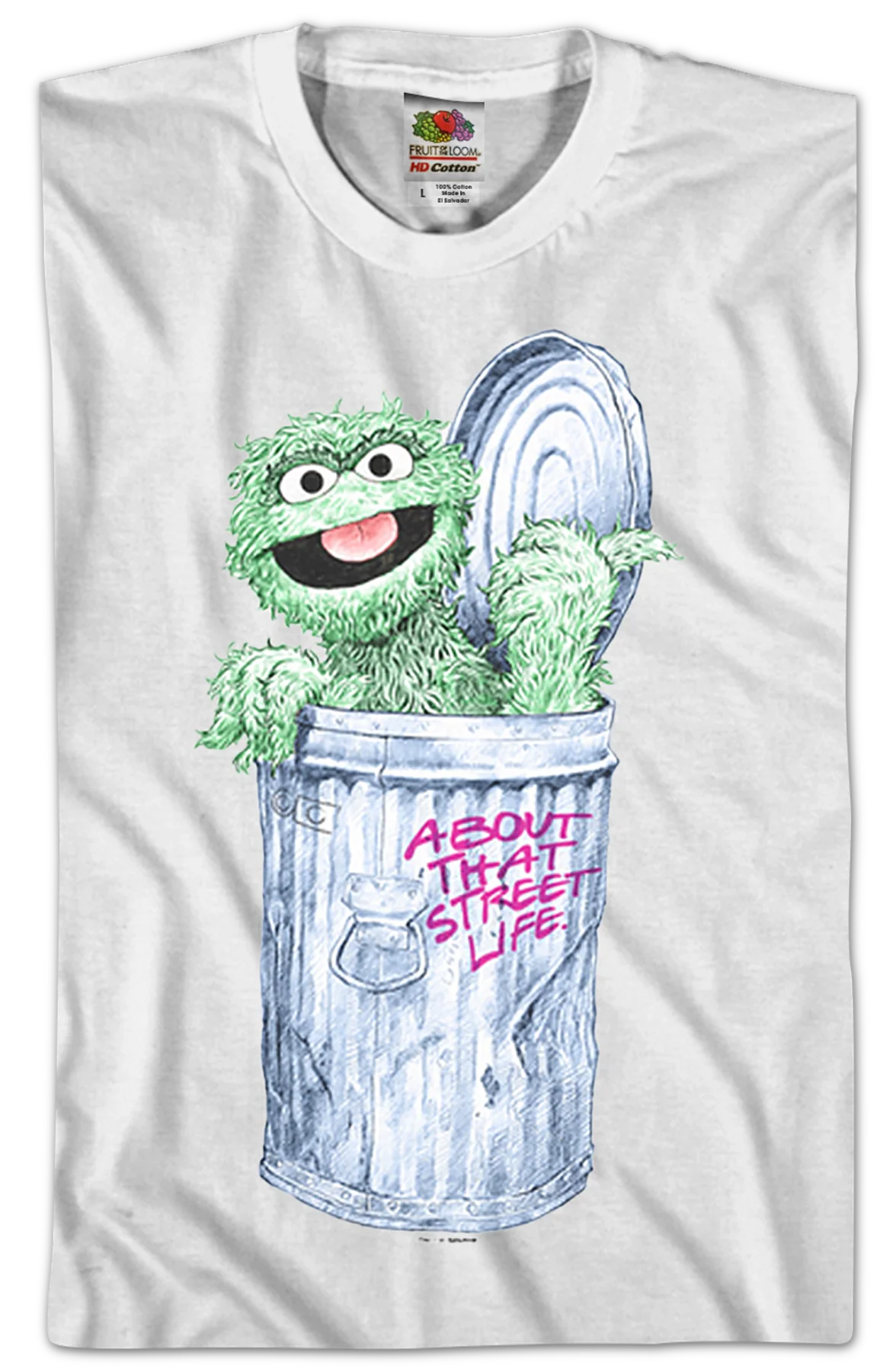 About That Street Life Oscar The Grouch T-Shirt - Image 2