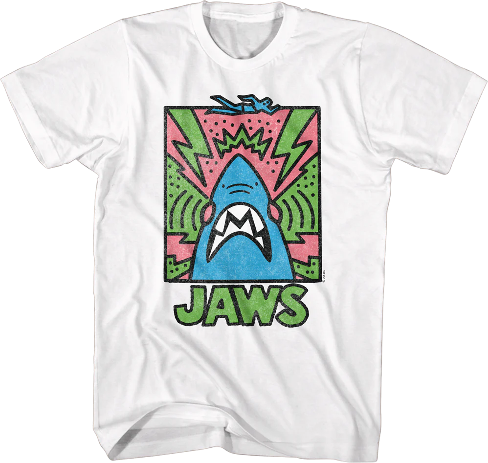 Abstract Poster Jaws T-Shirt