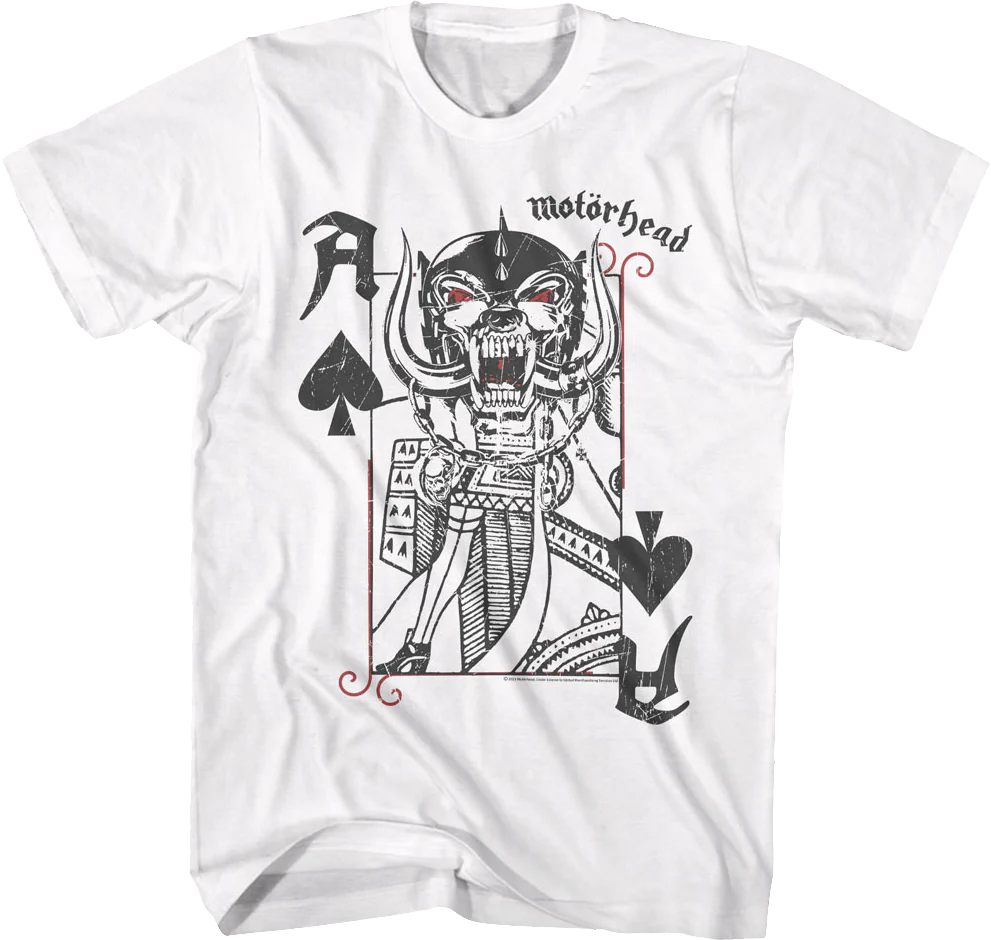 Ace Of Spades Playing Card Motorhead T-Shirt