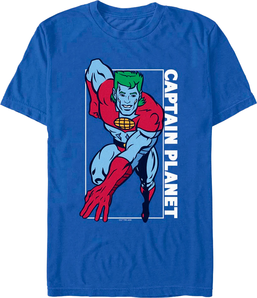 Action Pose Captain Planet T-Shirt