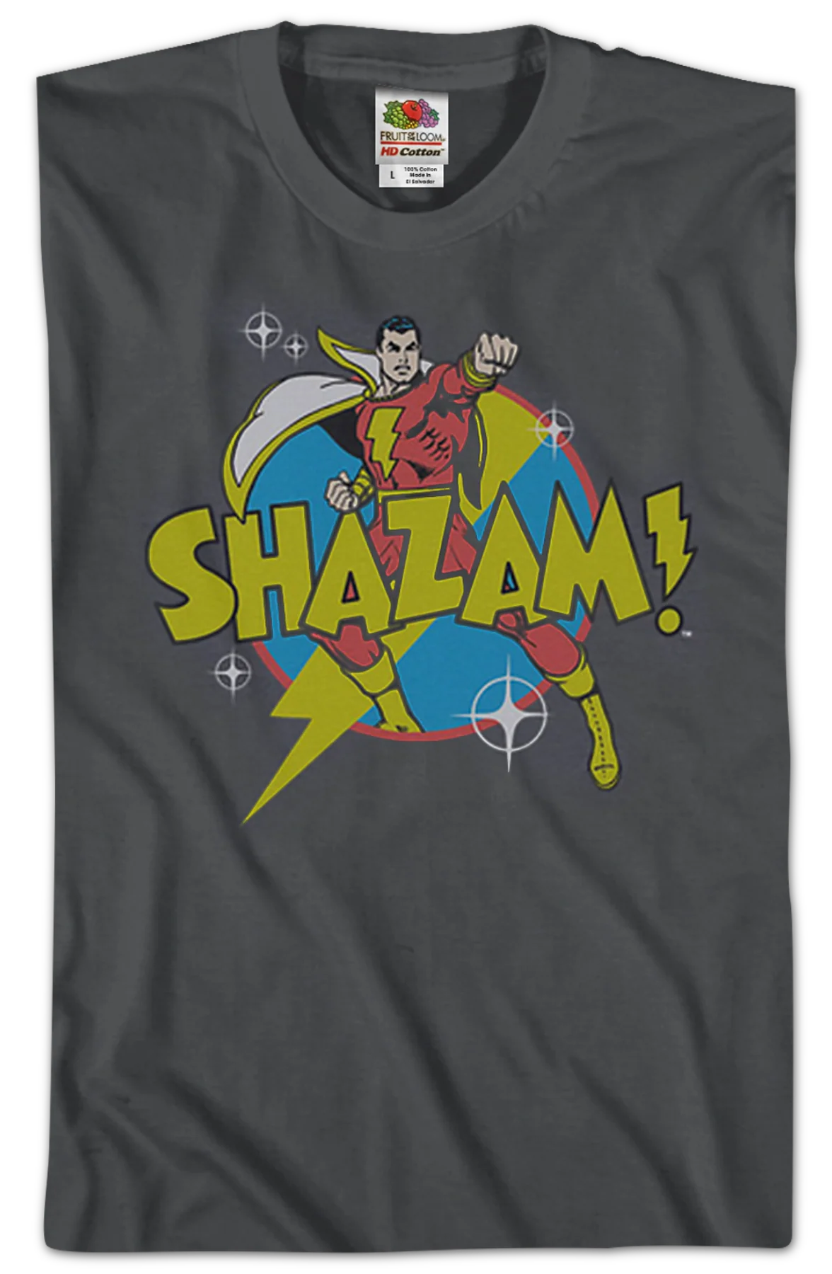 Action Pose Shazam DC Comics T-Shirt - Image 2