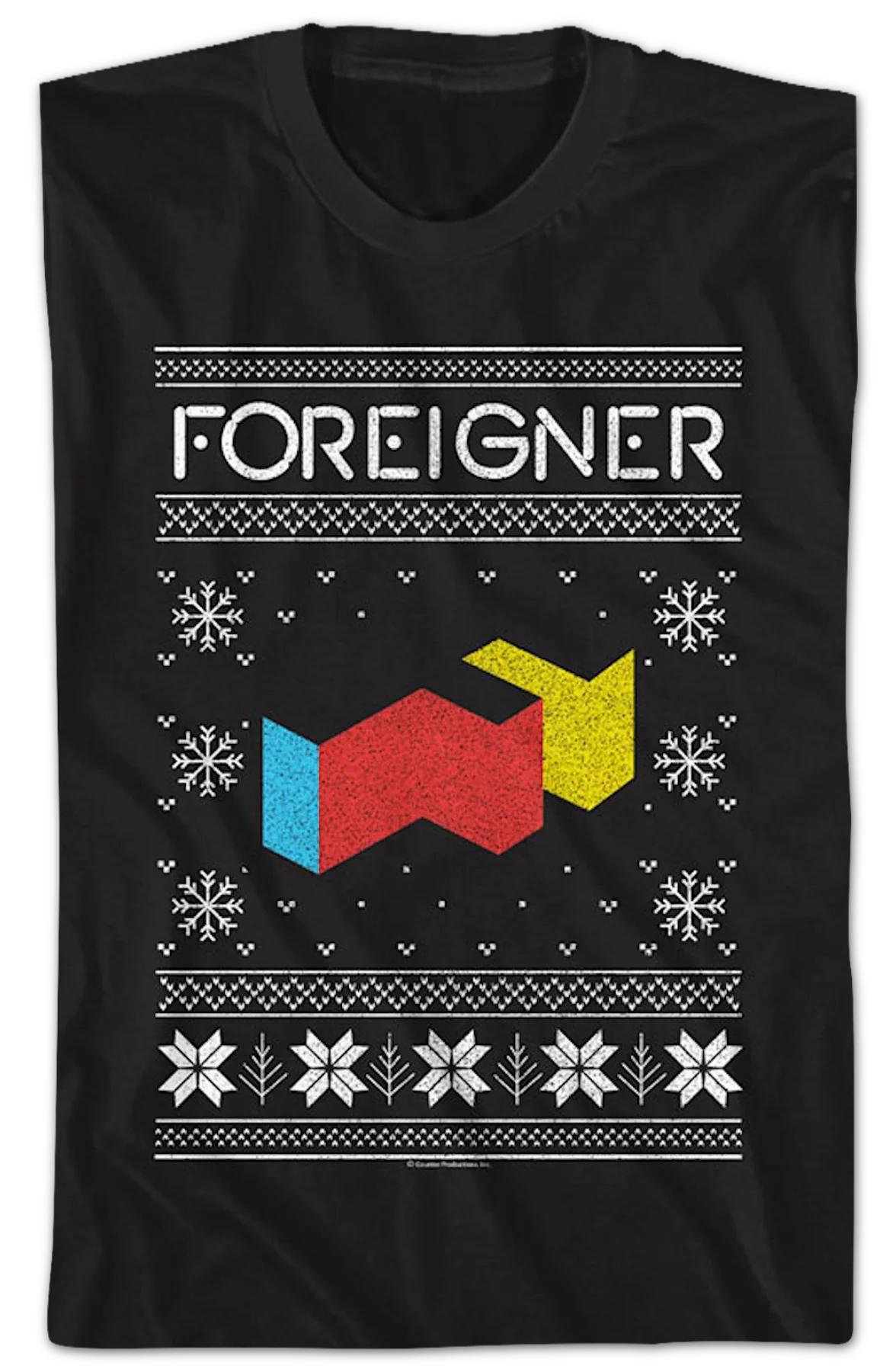 Agent Provocateur Faux Ugly Christmas Sweater Foreigner T-Shirt - Image 2