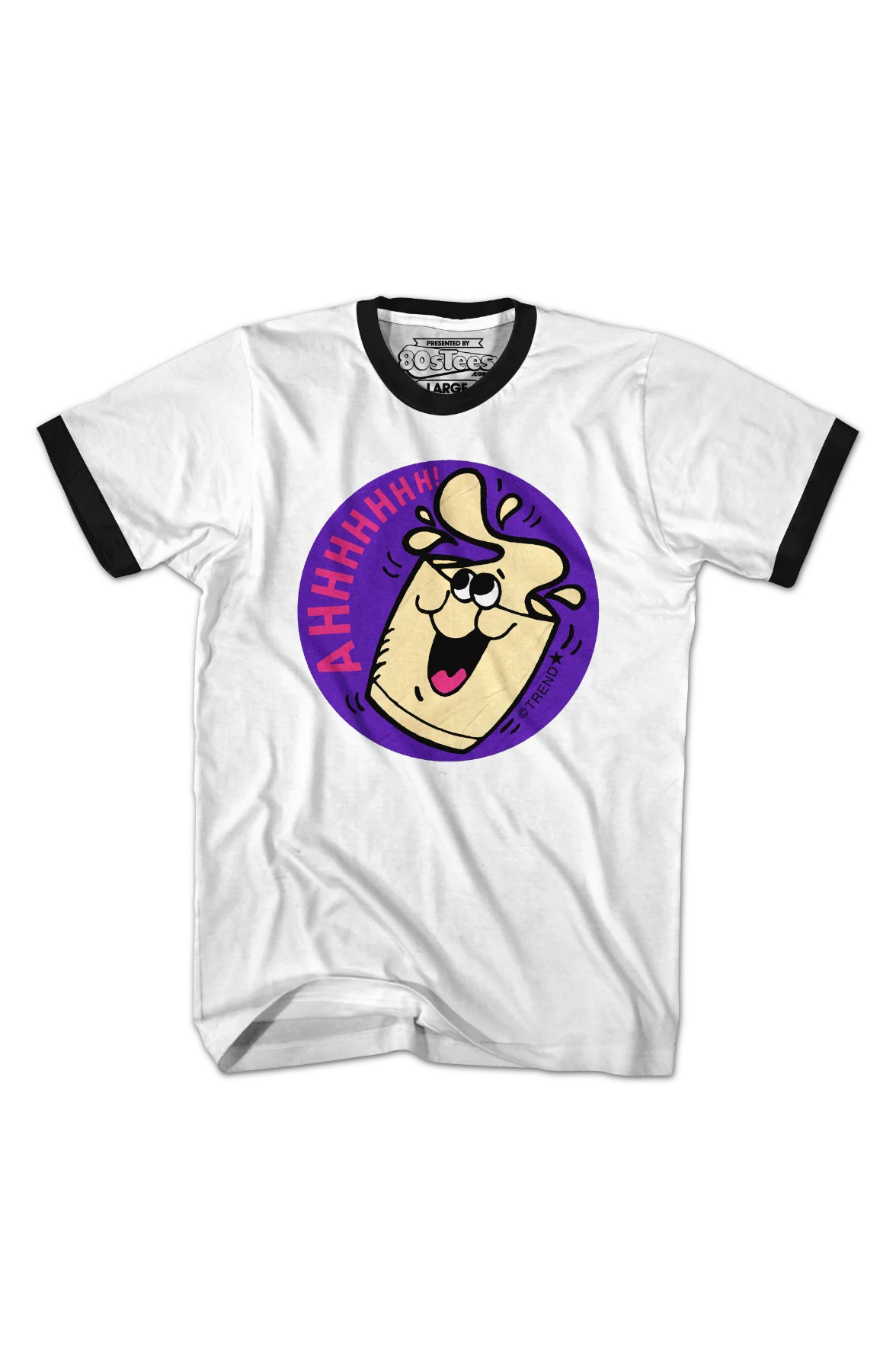 Ahhhhhhh Milkshake Scratch N Sniff Ringer Shirt - Image 2