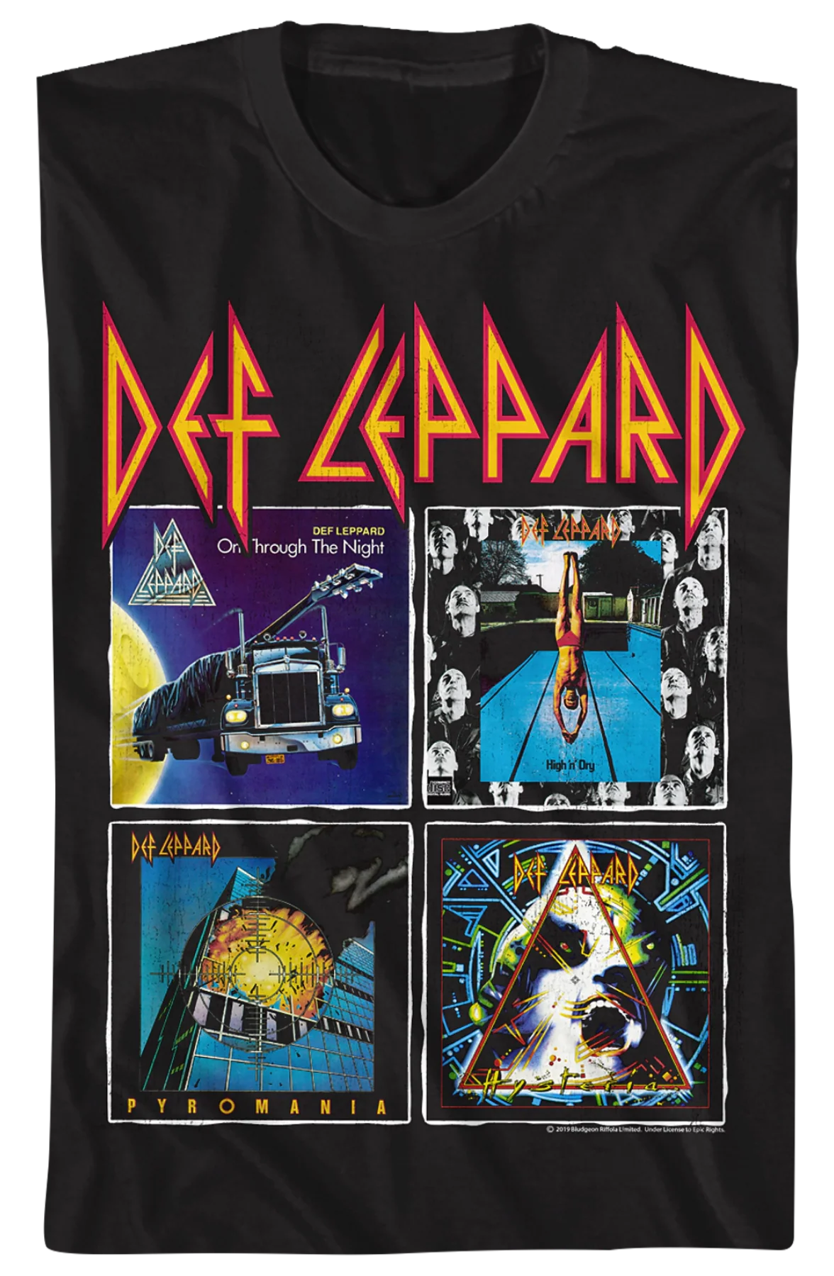 Album Covers Collage Def Leppard T-Shirt - Image 2
