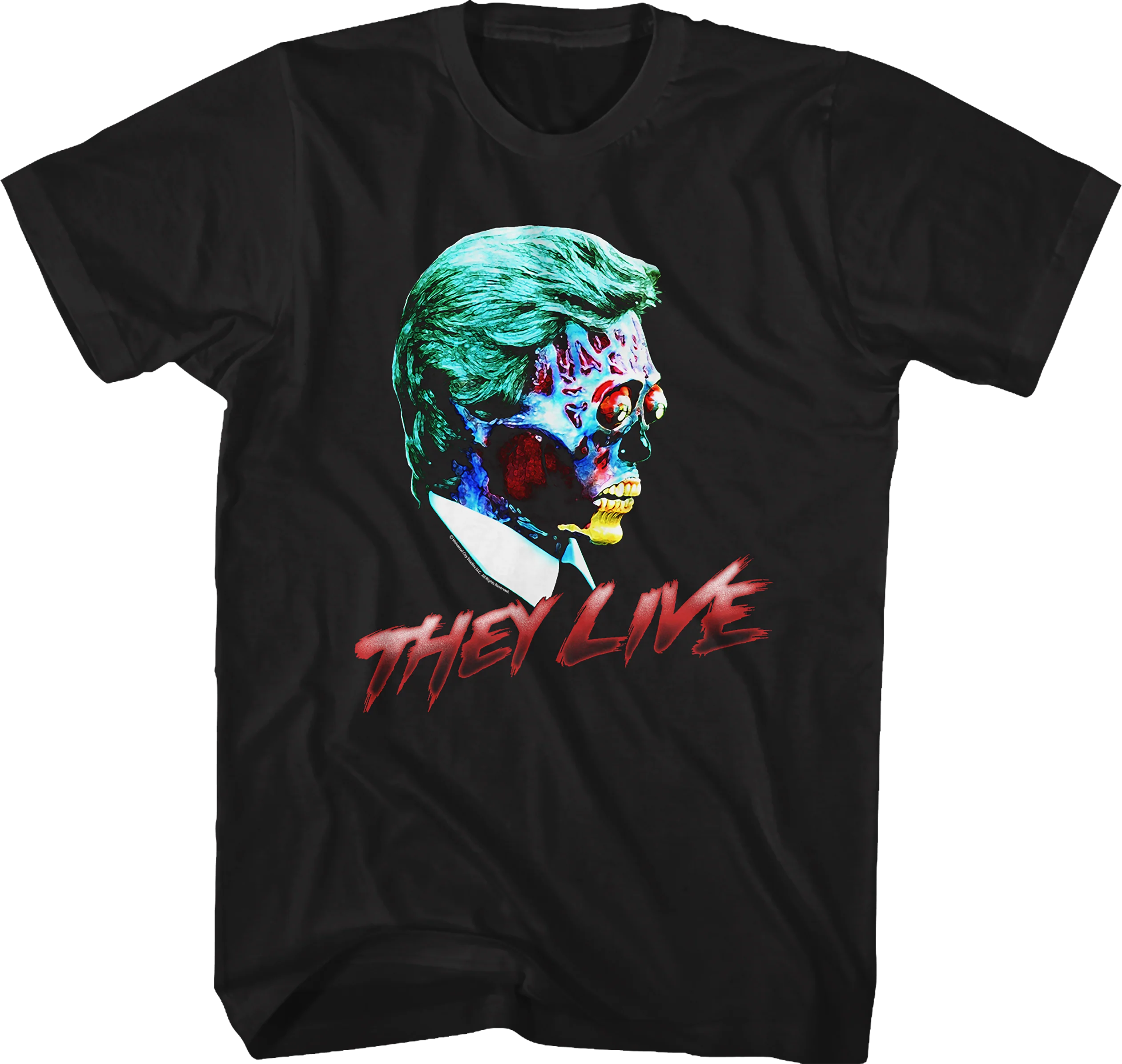 Alien Head Shot They Live T-Shirt