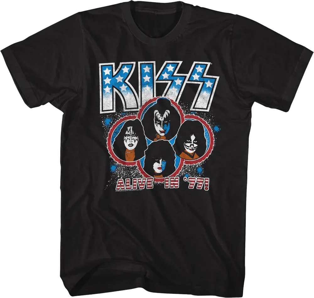Alive In '77 KISS T-Shirt