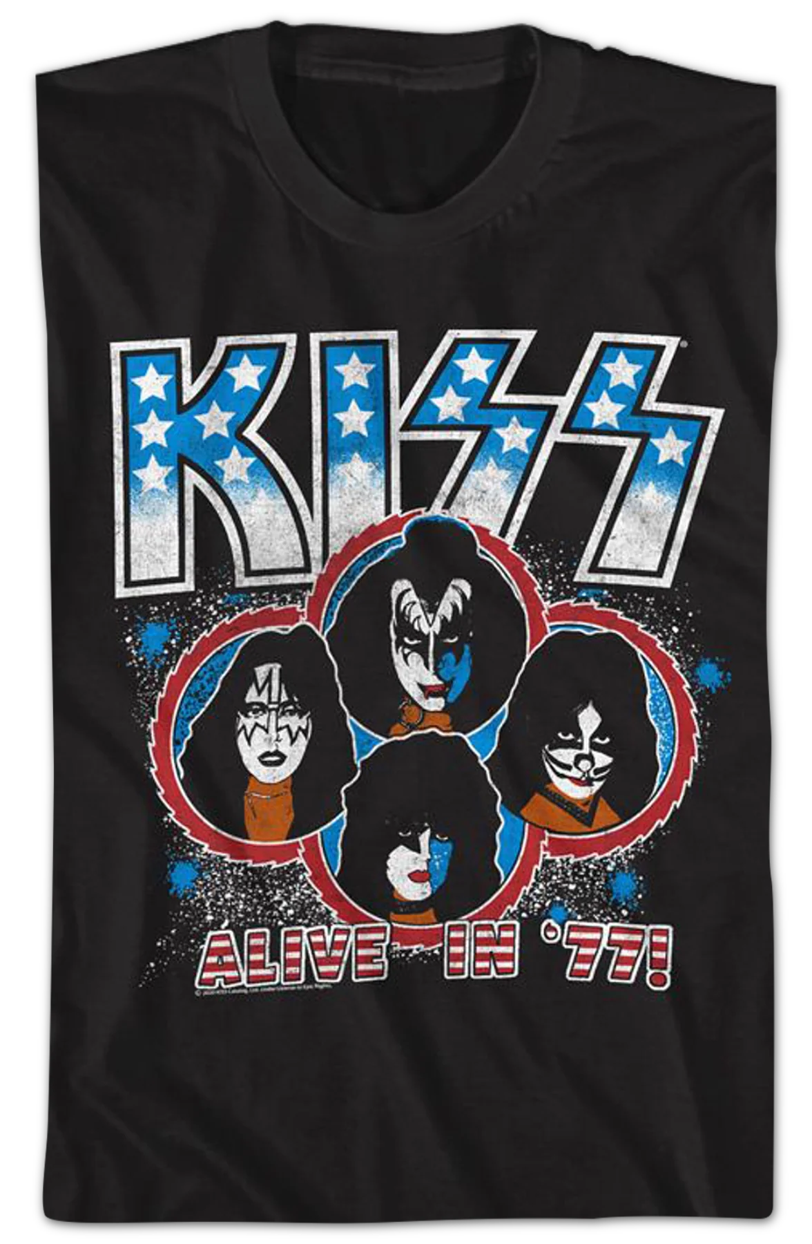 Alive In '77 KISS T-Shirt - Image 2