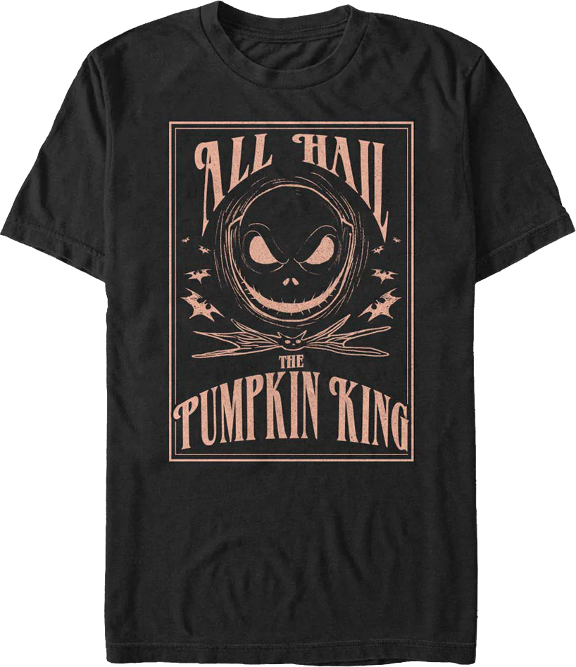 All Hail The Pumpkin King Nightmare Before Christmas T-Shirt