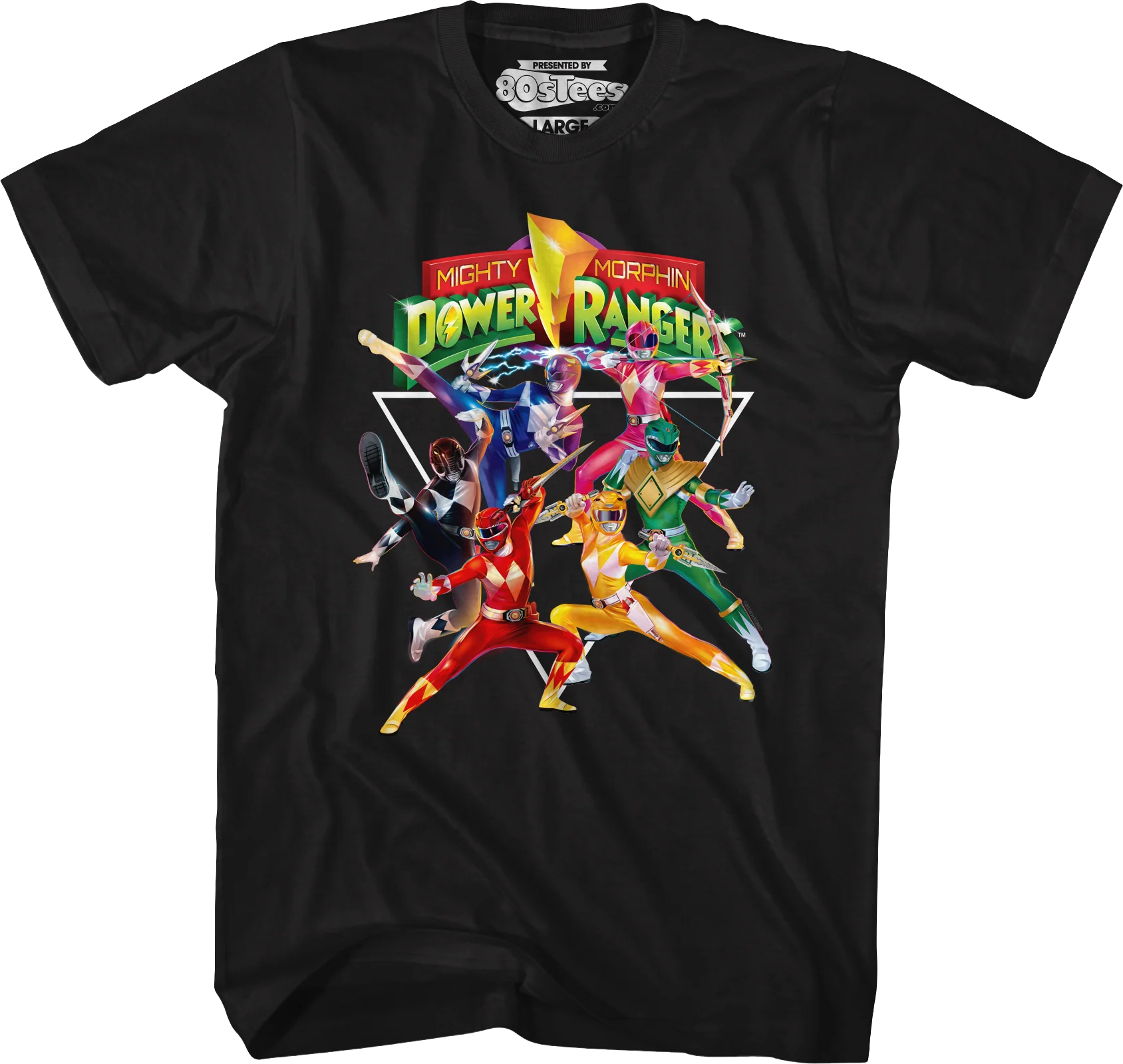 All In Mighty Morphin Power Rangers T-Shirt