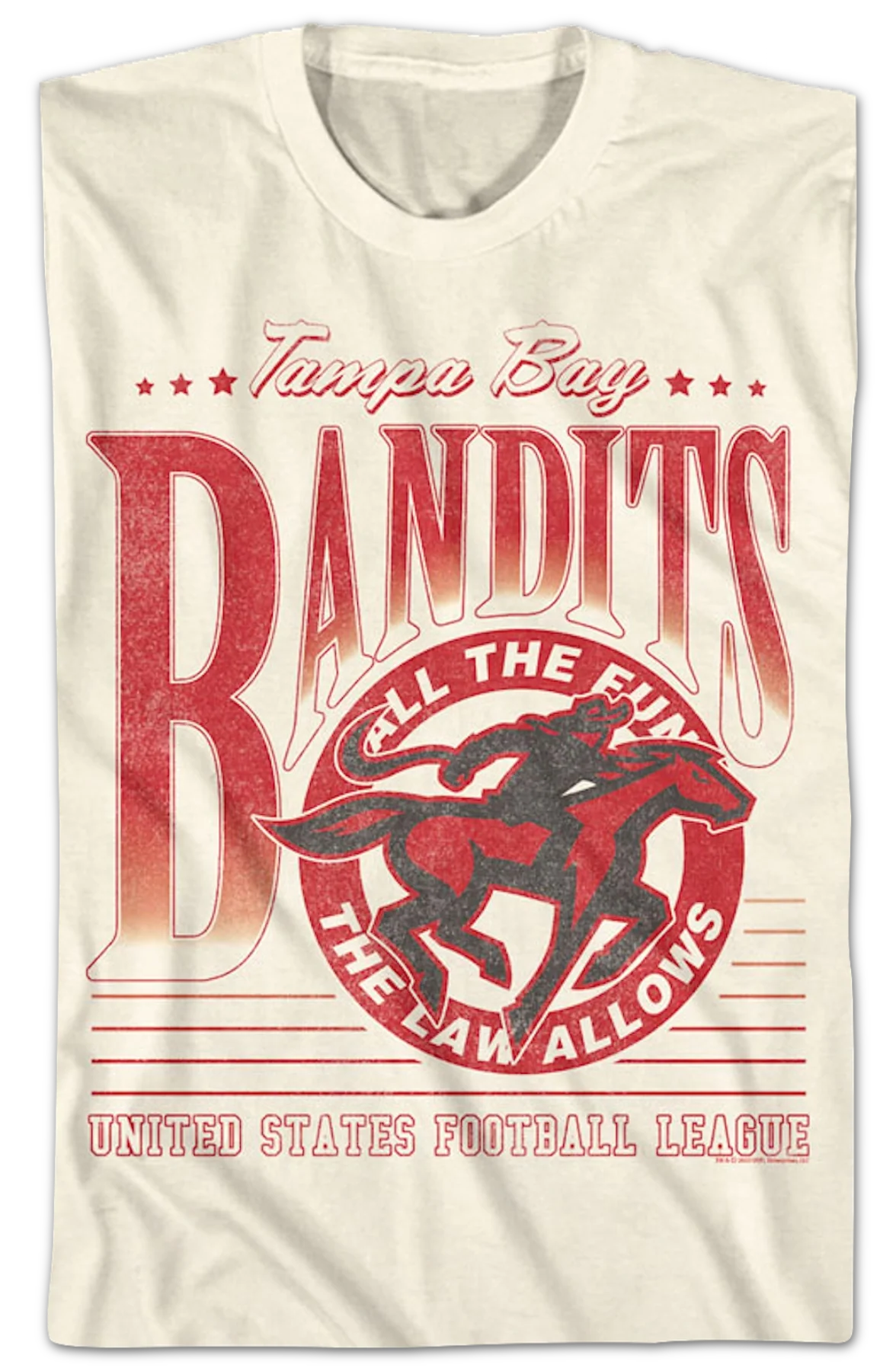 All The Fun The Law Allows Tampa Bay Bandits USFL T-Shirt - Image 2