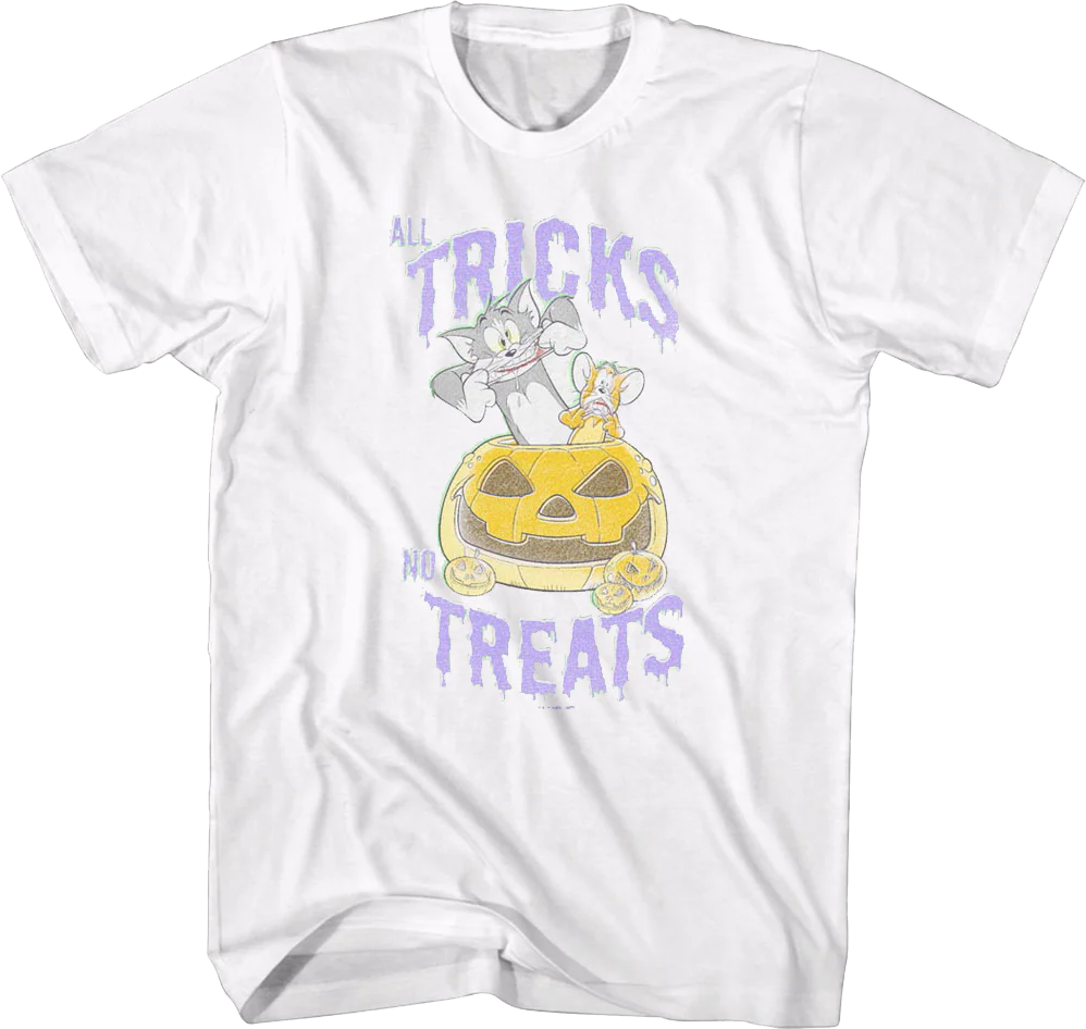 All Tricks No Treats Tom and Jerry T-Shirt