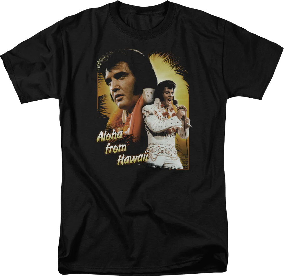 Aloha From Hawaii Collage Elvis Presley T-Shirt