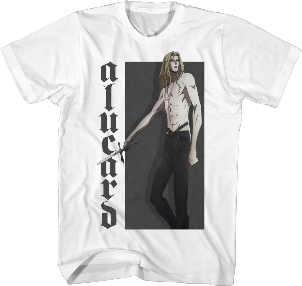 Alucard Action Pose Castlevania T-Shirt