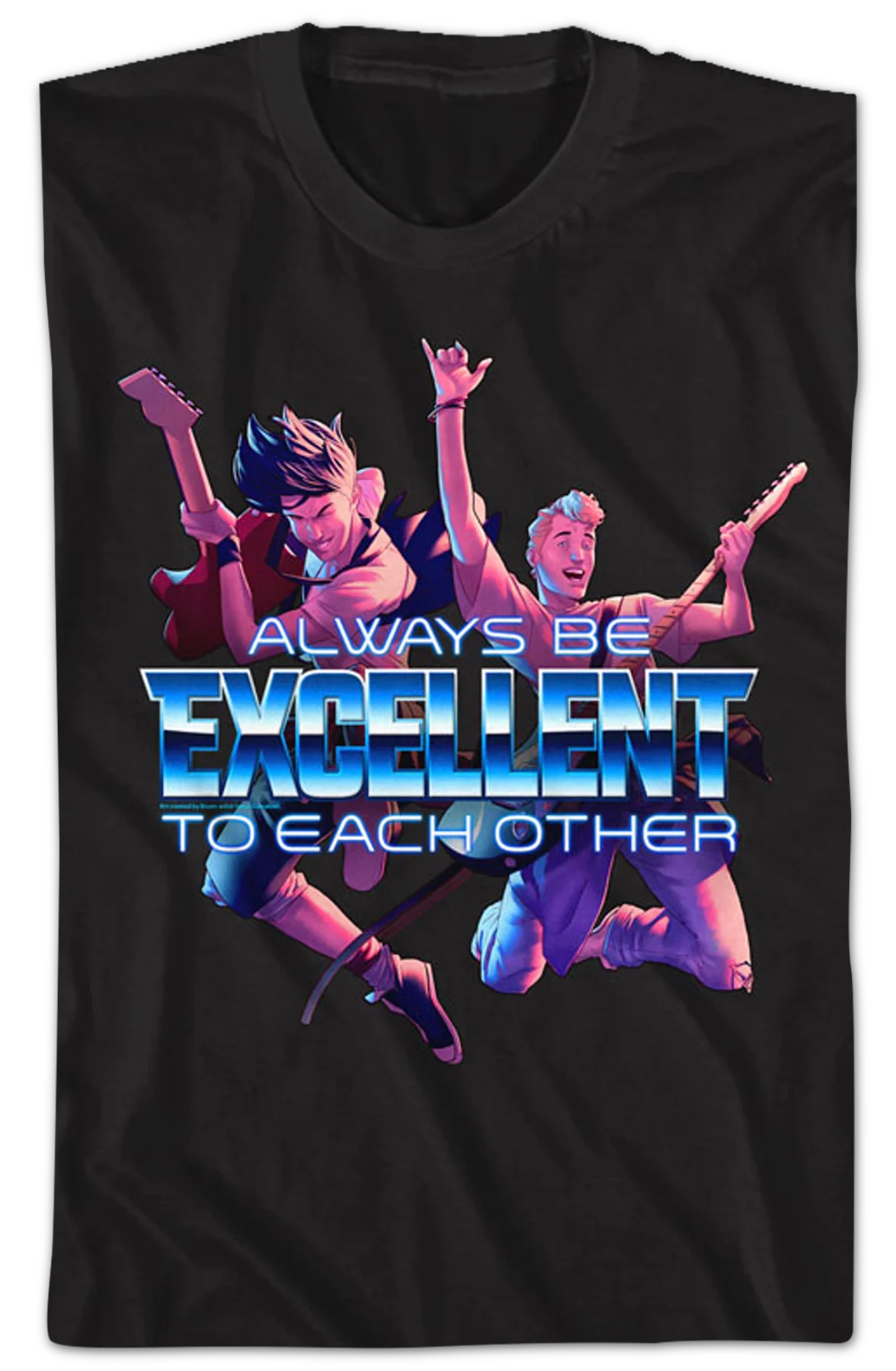 Always Be Excellent To Each Other Bill and Ted T-Shirt - Image 2