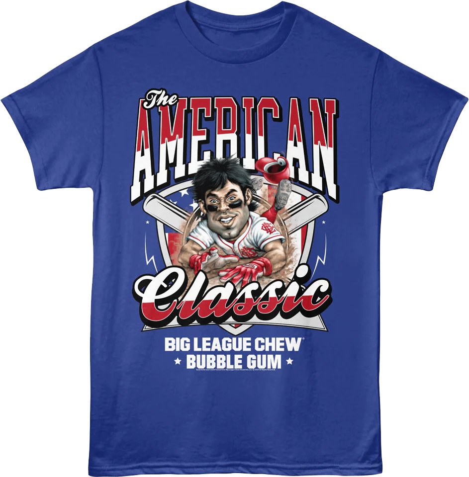 American Classic Baseball Slide Big League Chew T-Shirt