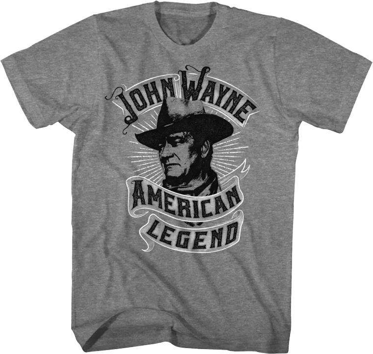 American Legend Banner John Wayne T-Shirt