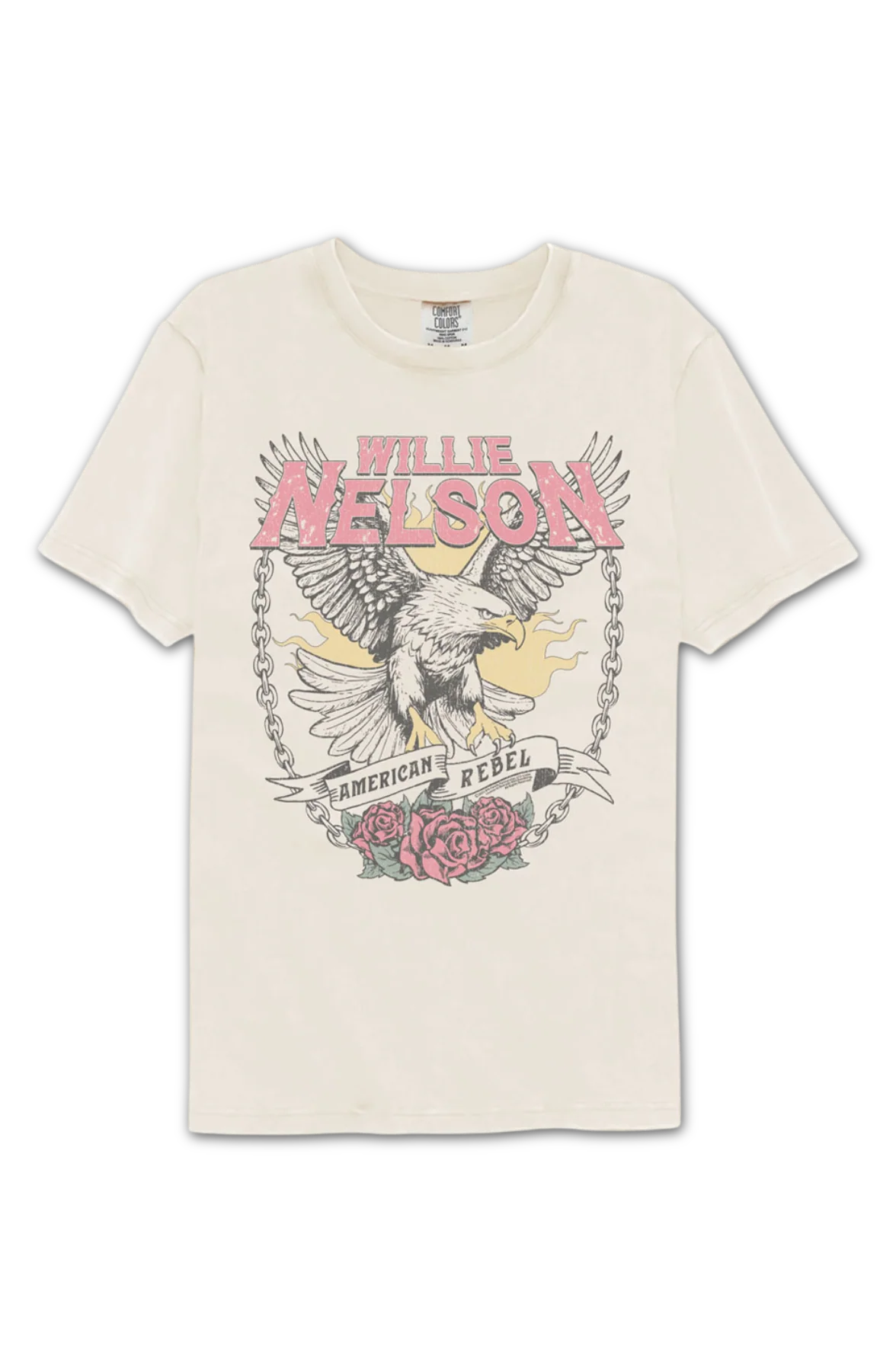 American Rebel Willie Nelson Comfort Colors Brand T-Shirt - Image 2