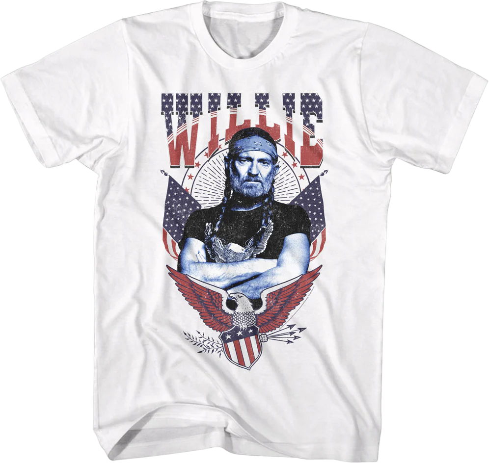 Americana Eagle Willie Nelson T-Shirt