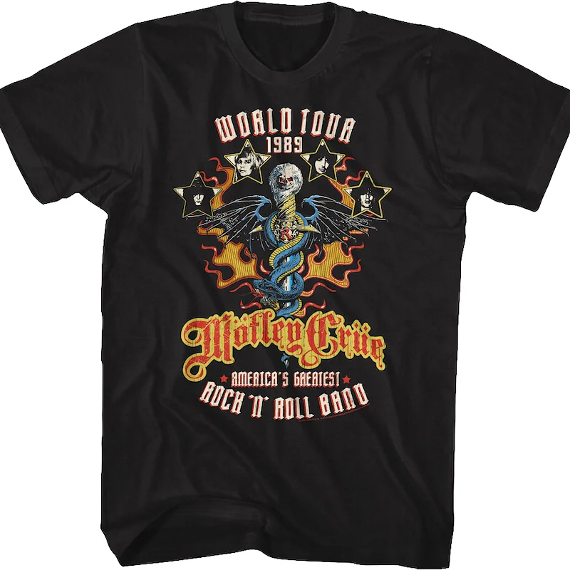 America's Greatest Rock 'N' Roll Band Motley Crue T-Shirt