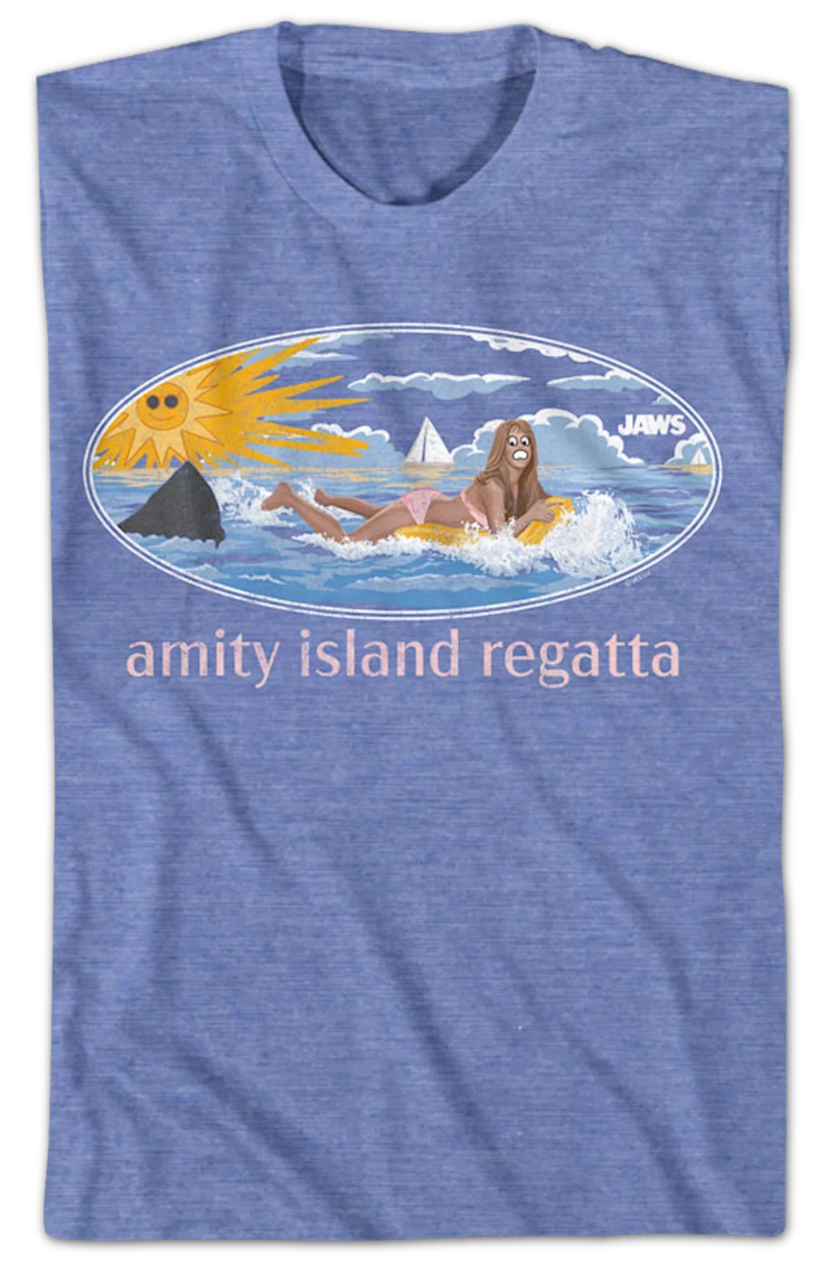 Amity Island Regatta Public Service Message Jaws T-Shirt - Image 2